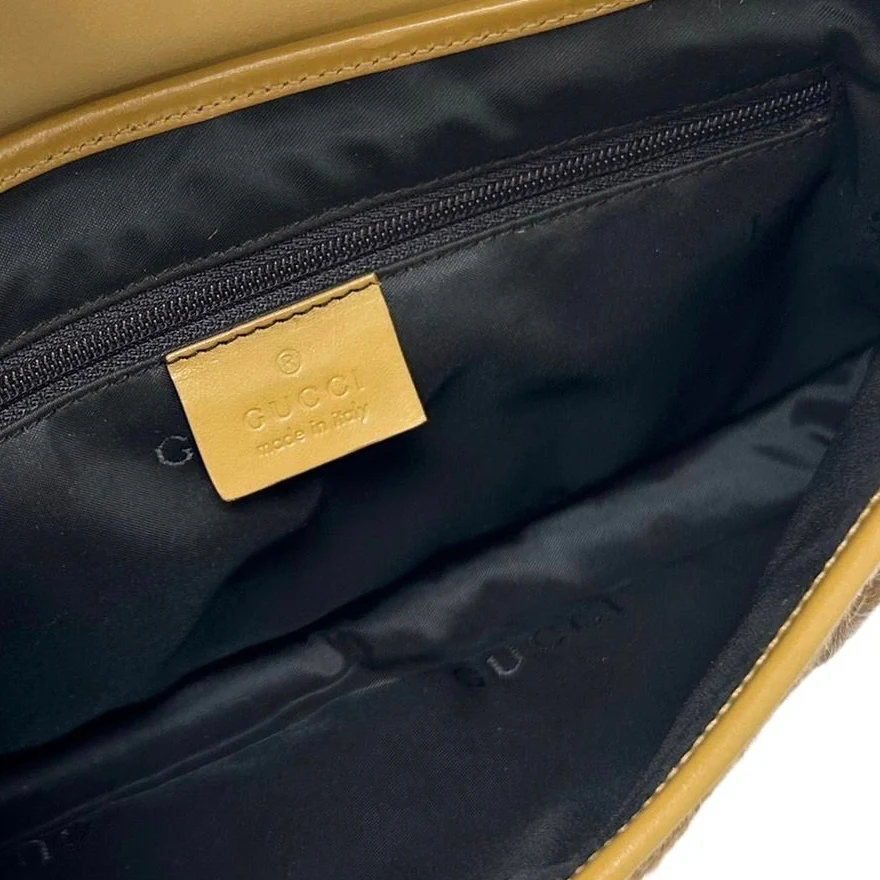 Gucci Brown Calf Hair Jackie Bag - Image 4