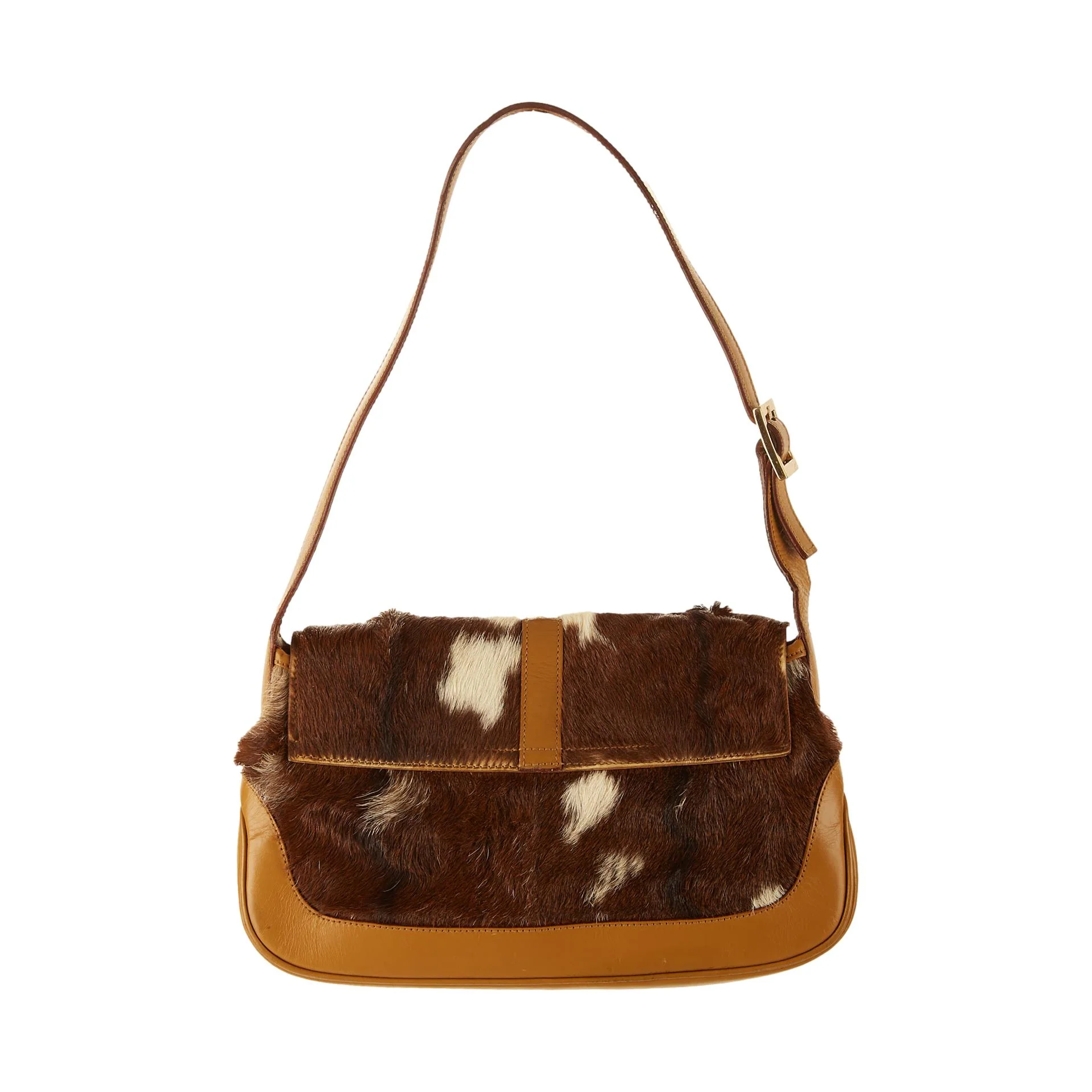 Gucci Brown Cow Print Jackie Bag - Image 2