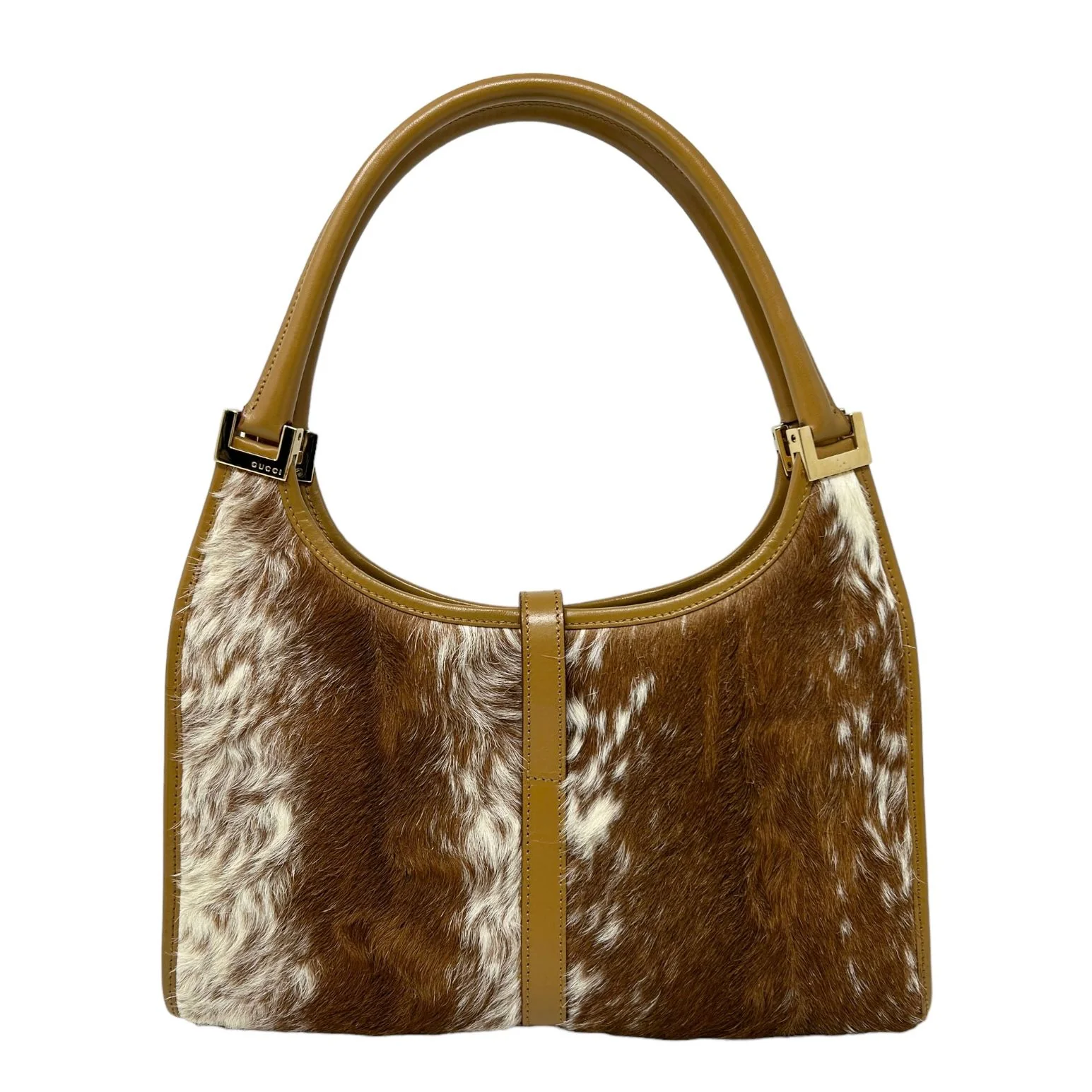 Gucci Brown Fur Jackie Bag - Image 2