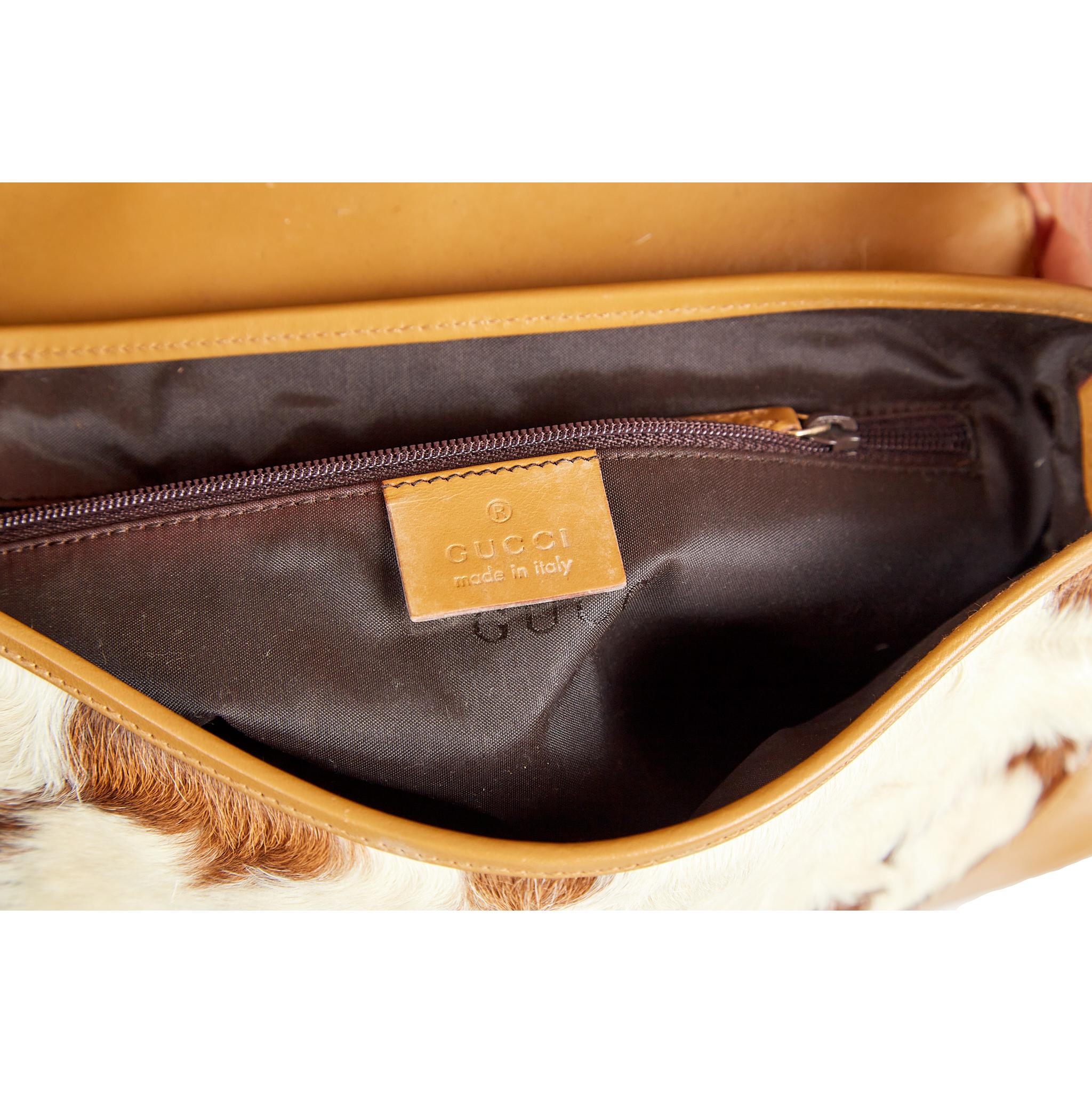 Gucci Brown Fur Jackie Bag - Image 4
