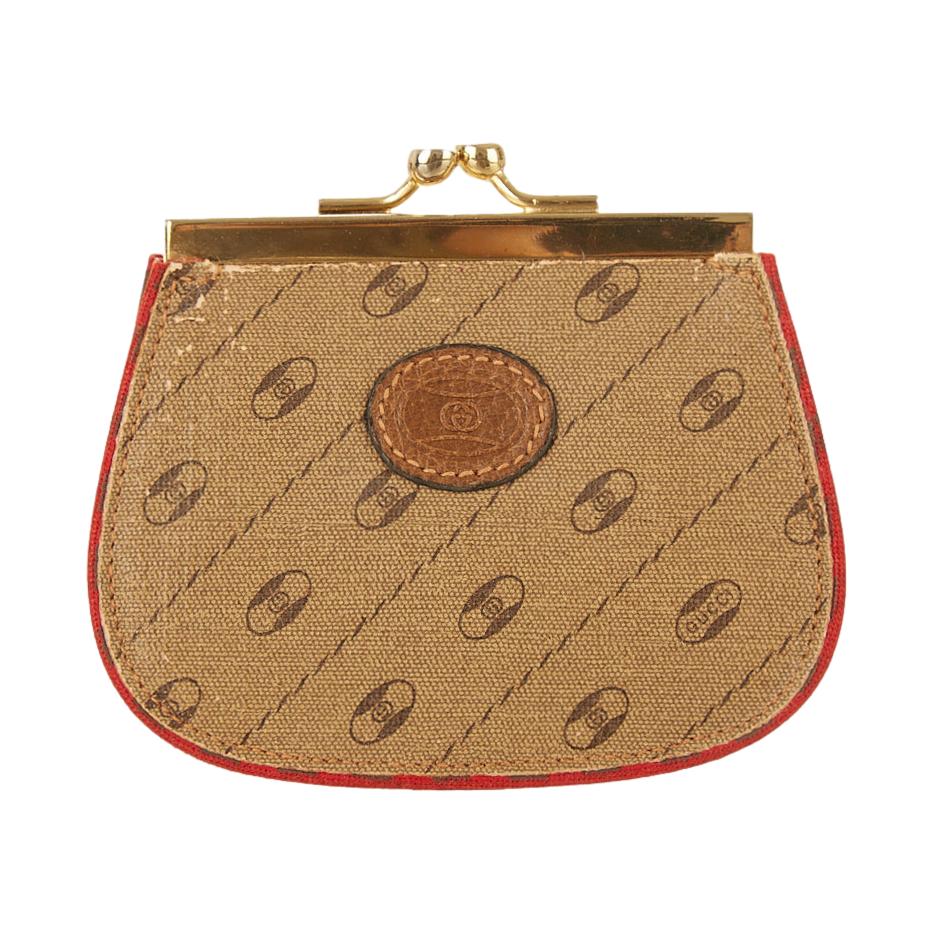 Gucci Brown Kiss Lock Wallet