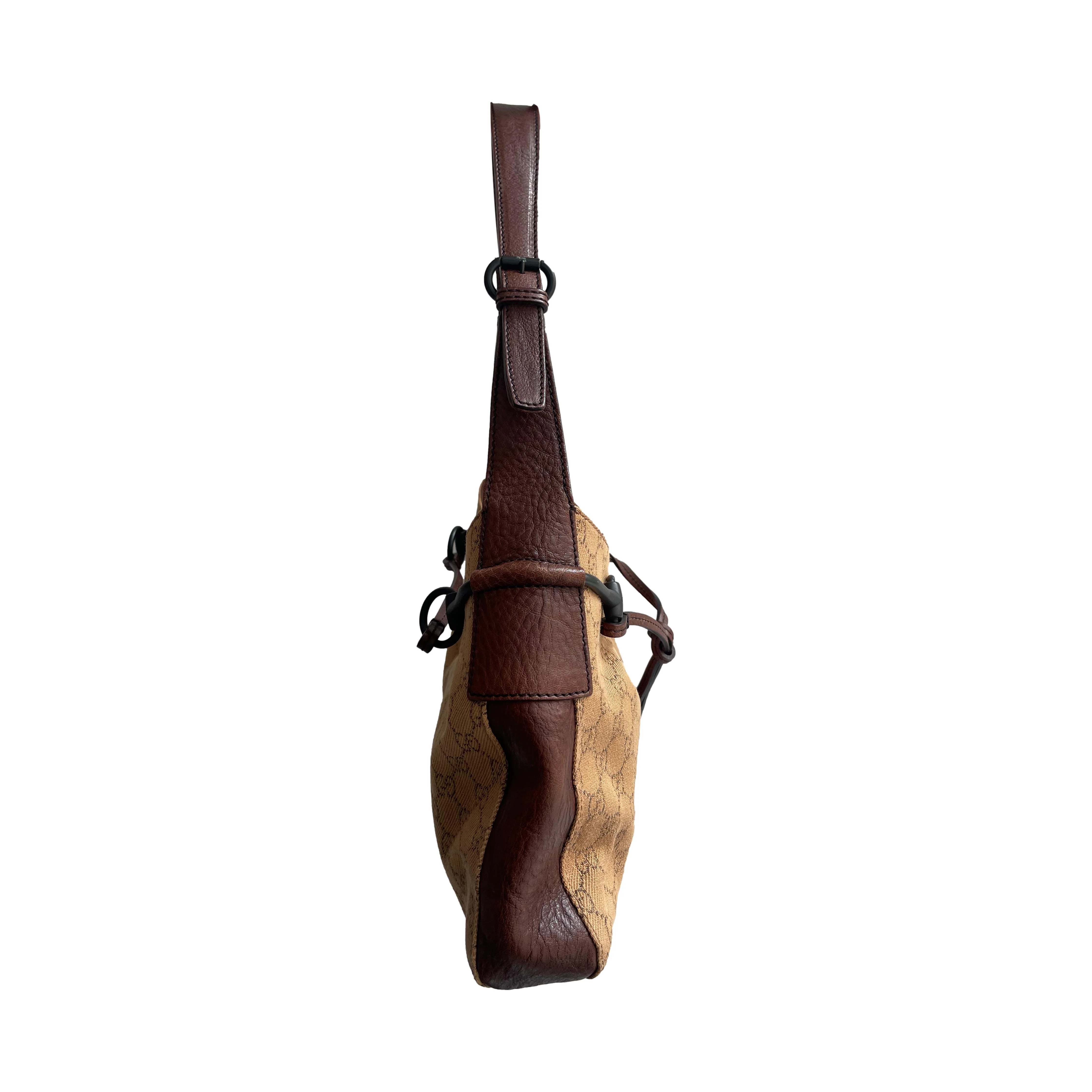 Gucci Brown Large Horsebit Shoulder Bag - Image 2