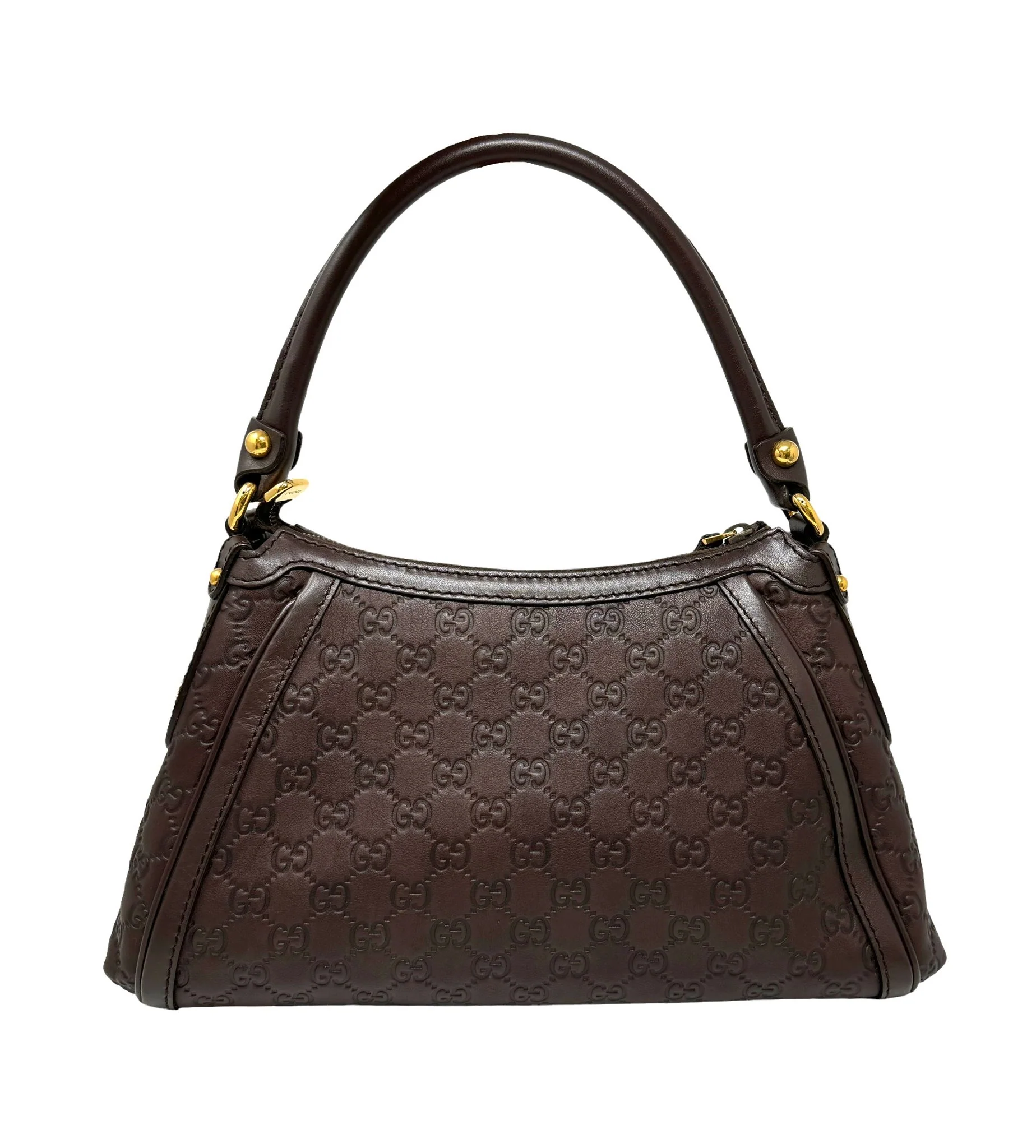 Gucci Brown Leather Shoulder Bag - Image 2