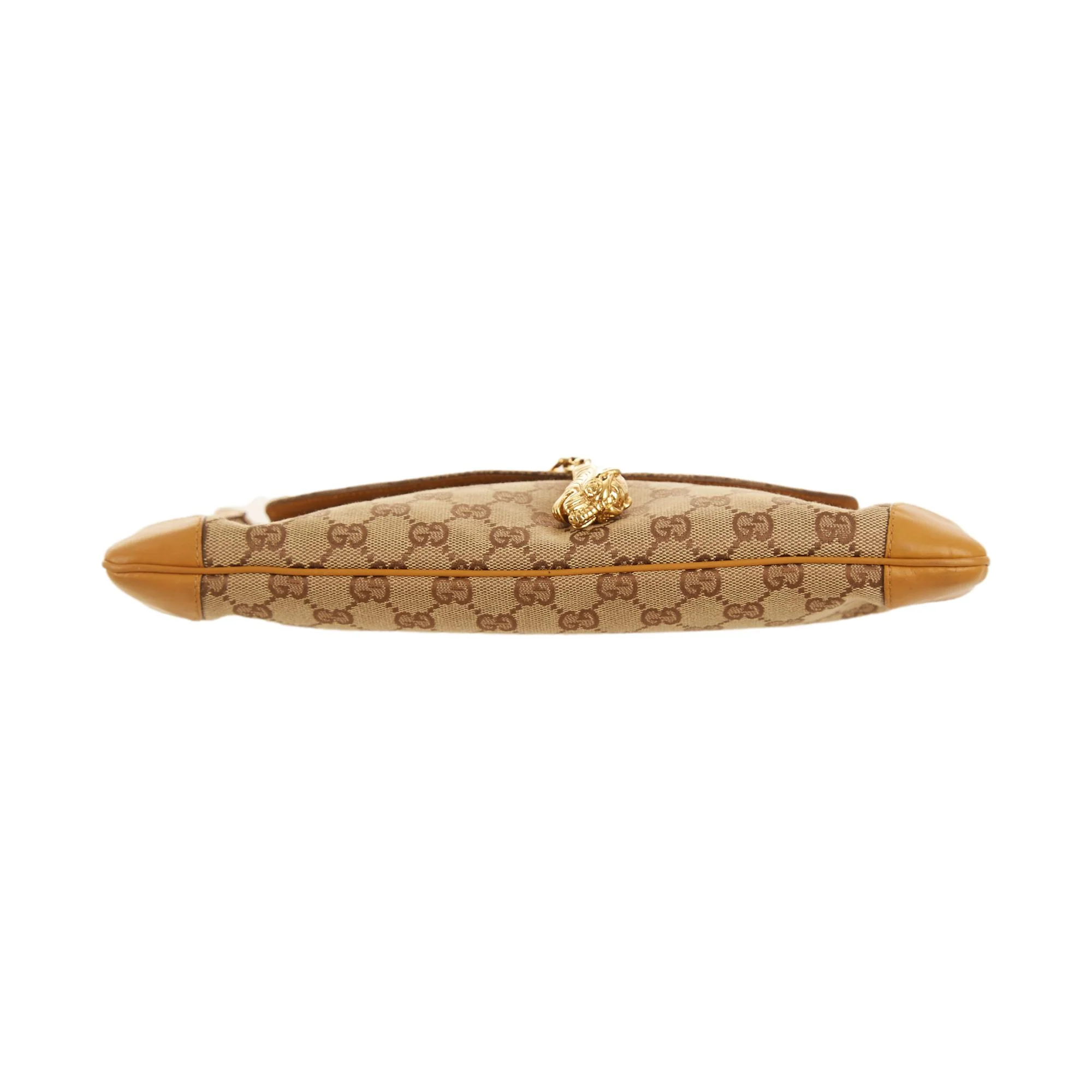 Gucci Brown Logo Chain Shoulder Bag - Image 3