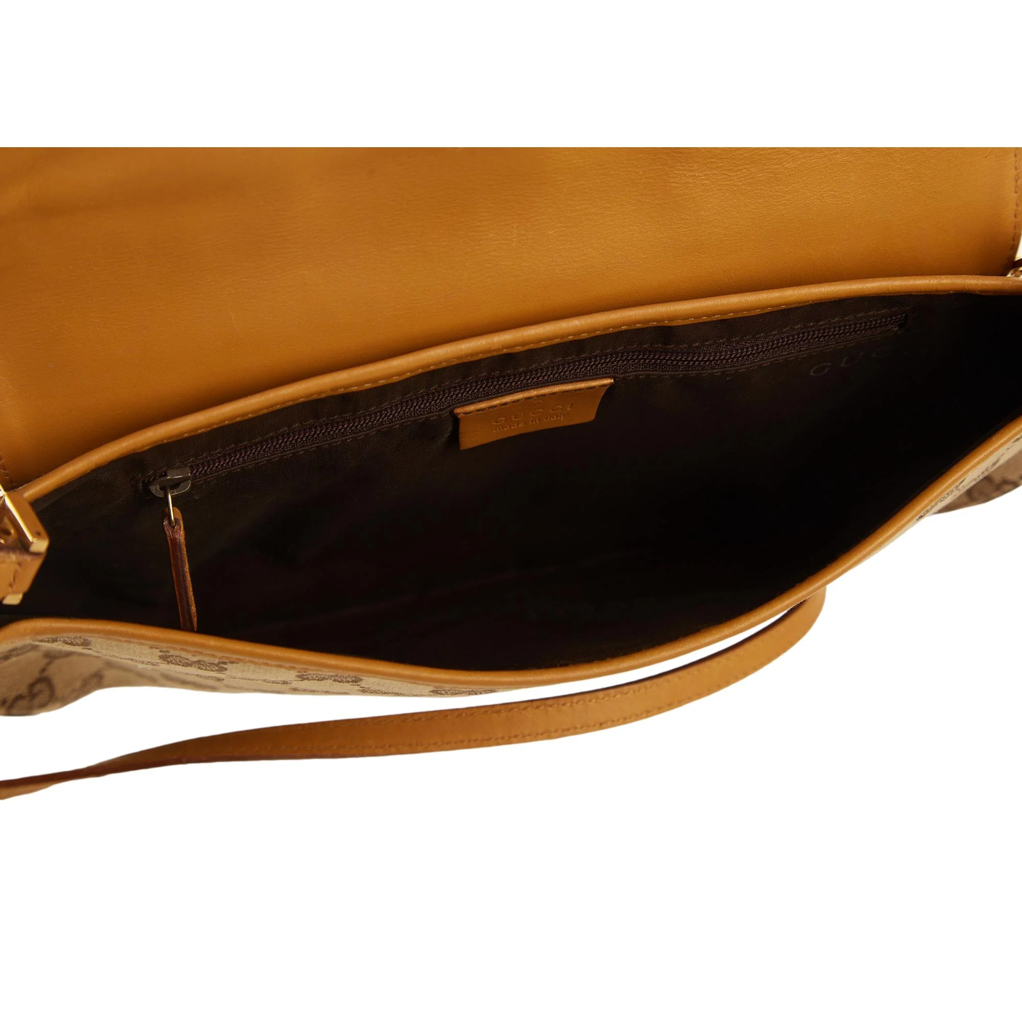 Gucci Brown Logo Chain Shoulder Bag - Image 4
