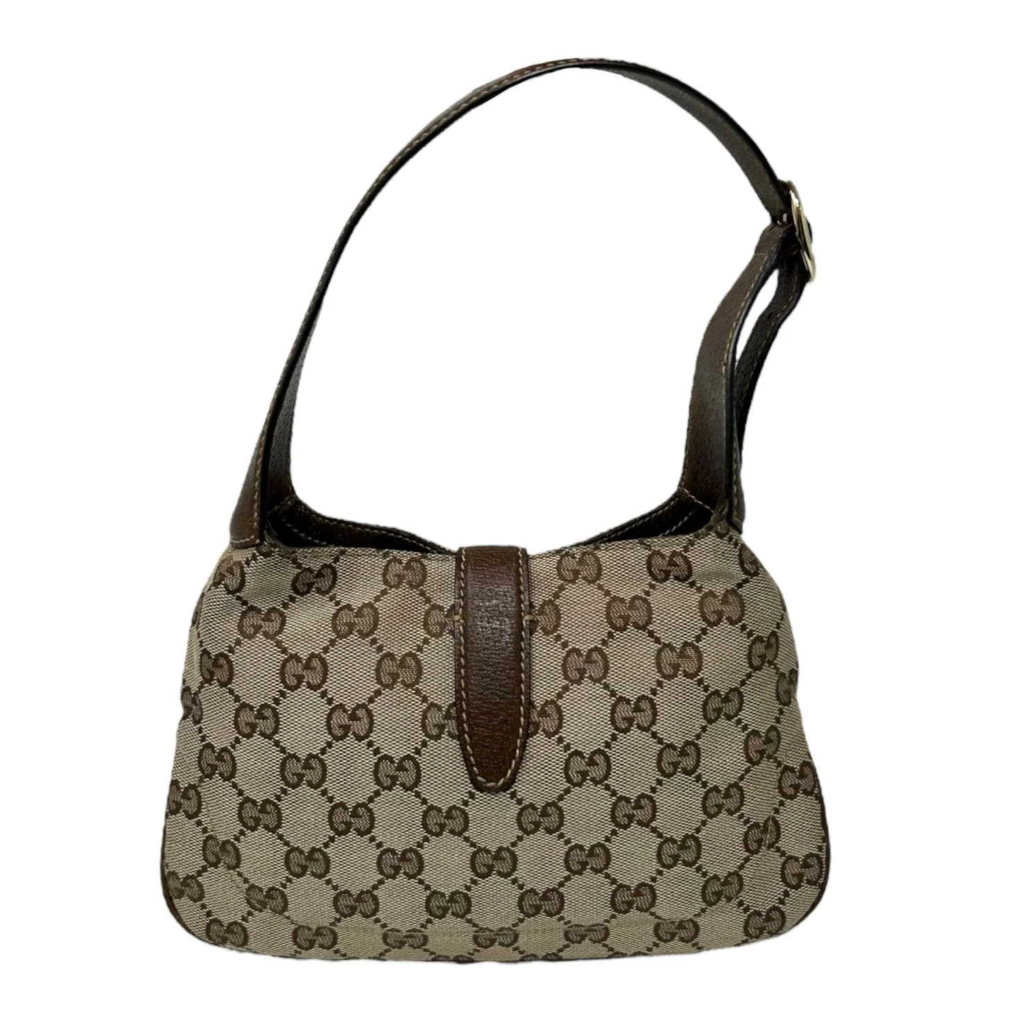 Gucci Brown Logo Mini Jackie Bag - Image 2