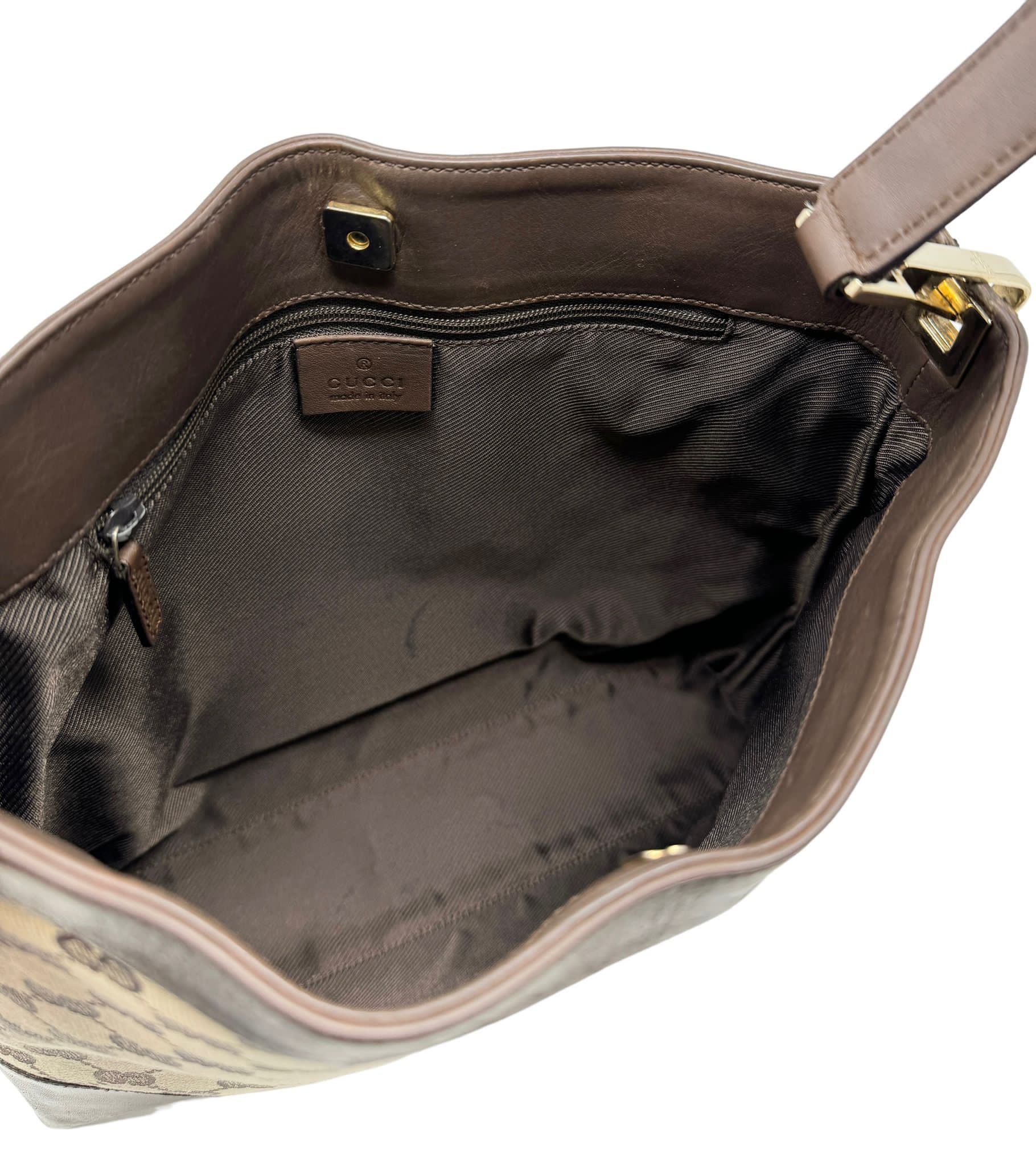 Gucci Brown Logo Shoulder Bag - Image 3
