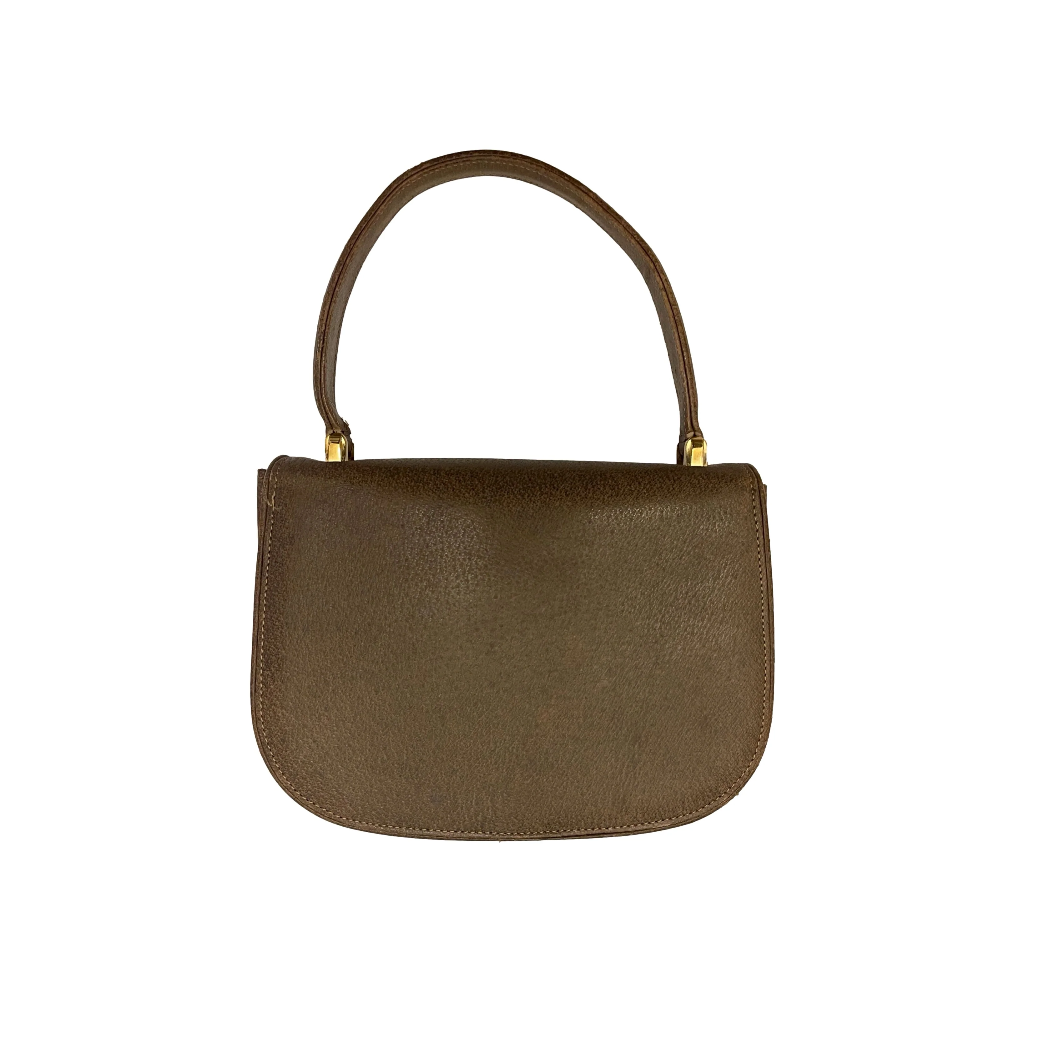 Gucci Brown Logo Top Handle Bag - Image 2