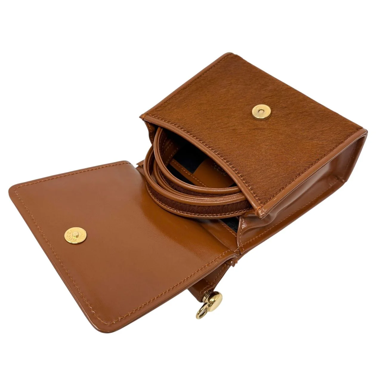 Gucci Brown Mini 2way Calfhair Bag - Image 3