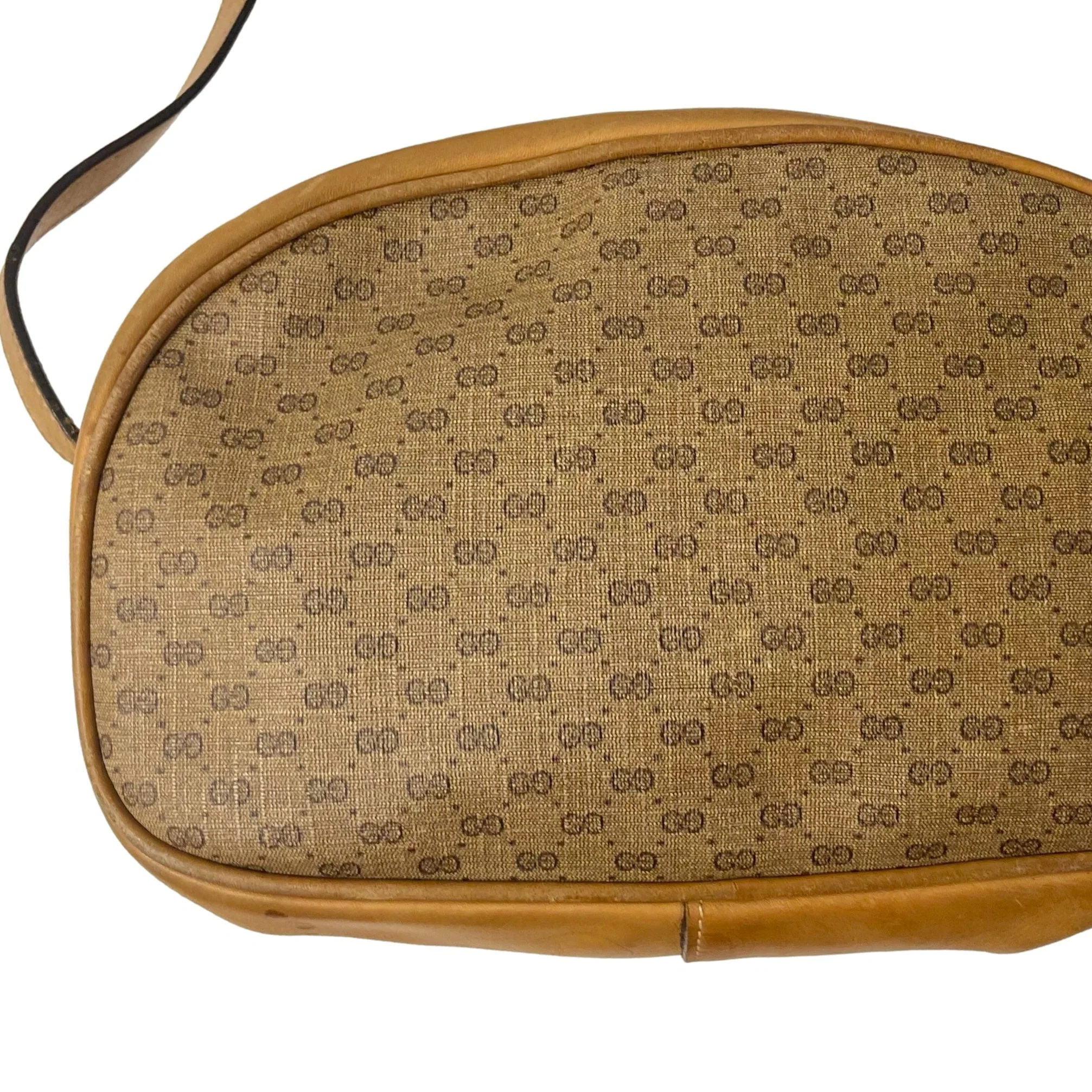 Gucci Brown Monogram Crossbody Bag - Image 3