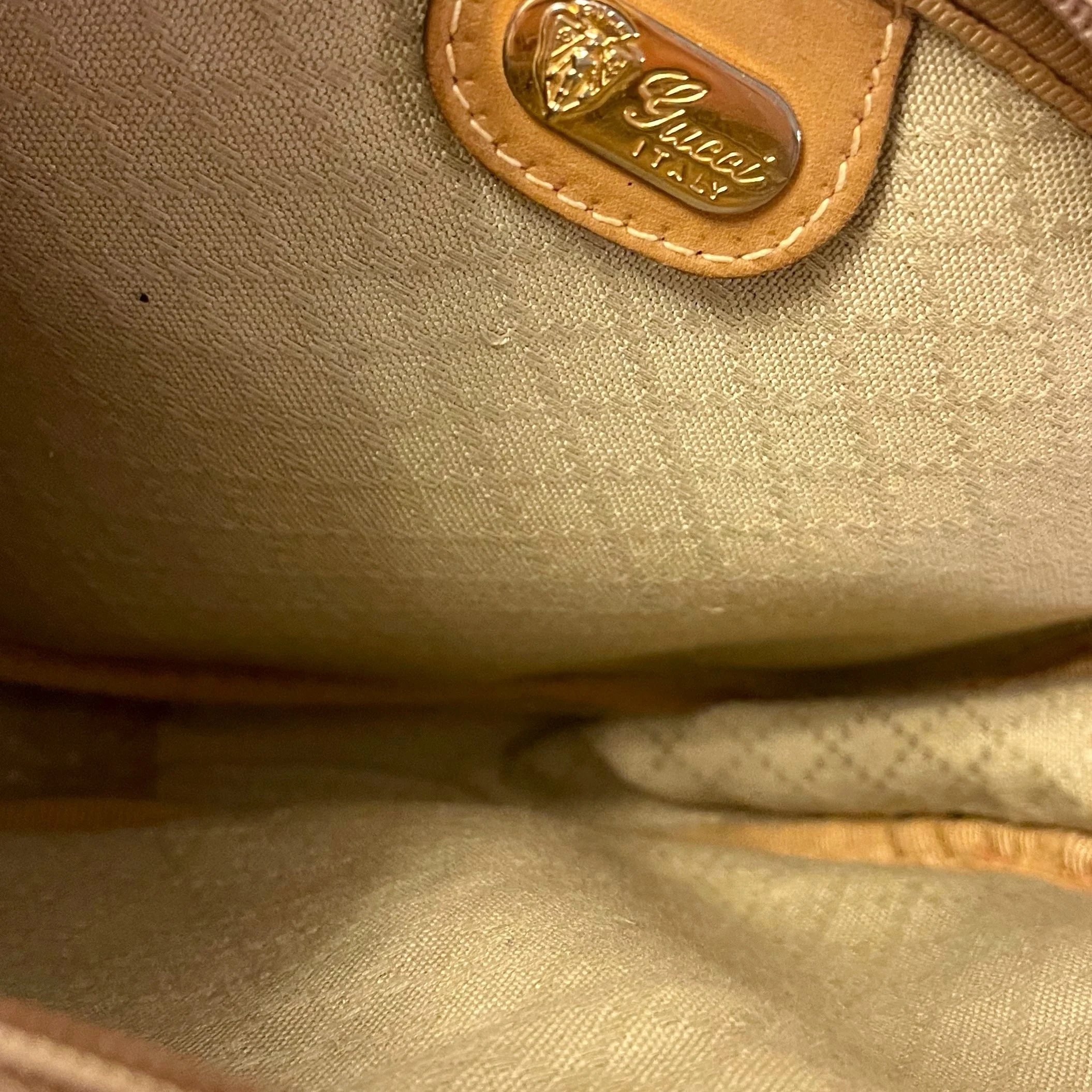 Gucci Brown Monogram Crossbody Bag - Image 4