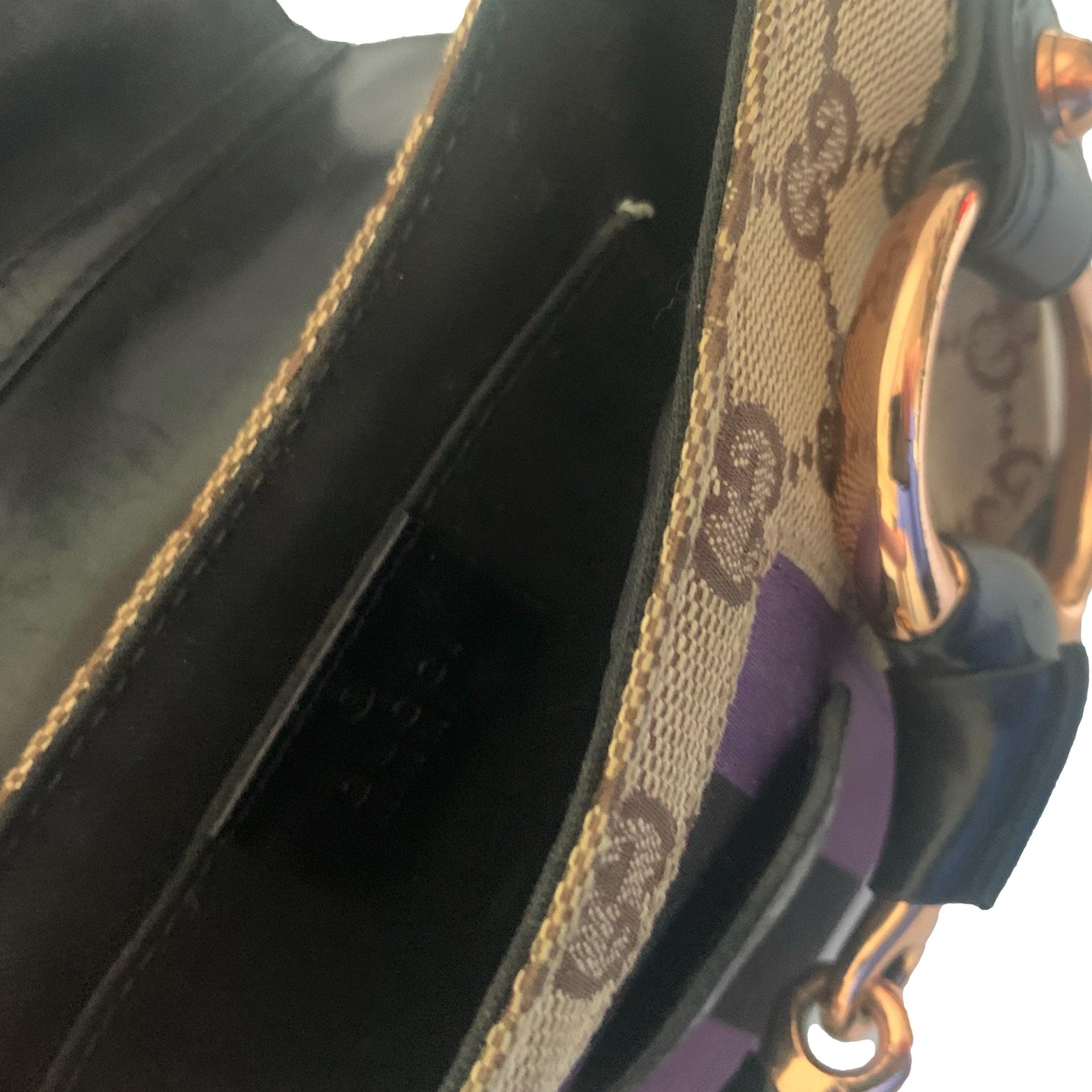Gucci Brown Monogram Mini Horsebit Bag - Image 5