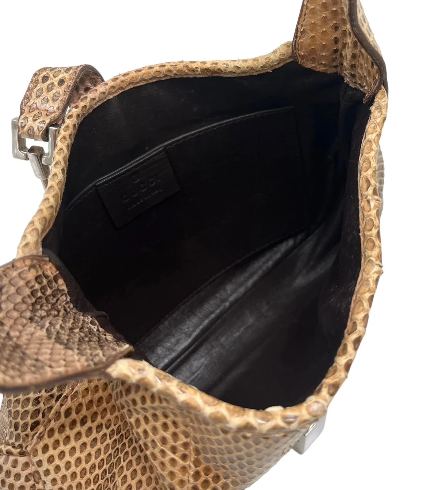 Gucci Brown Snakeskin Mini Jackie Bag - Image 3