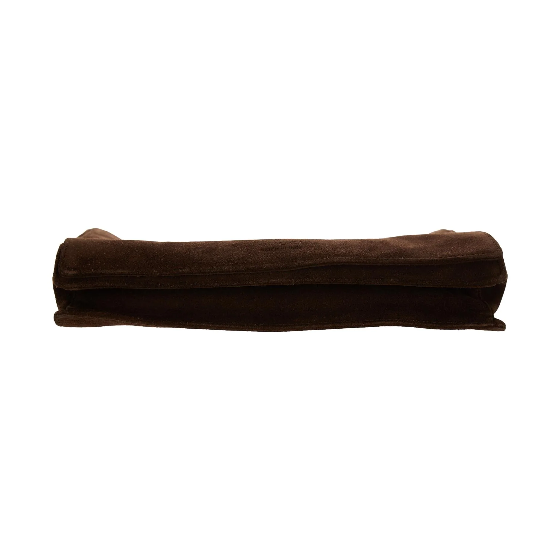 Gucci Brown Suede Bamboo Shoulder Bag - Image 3