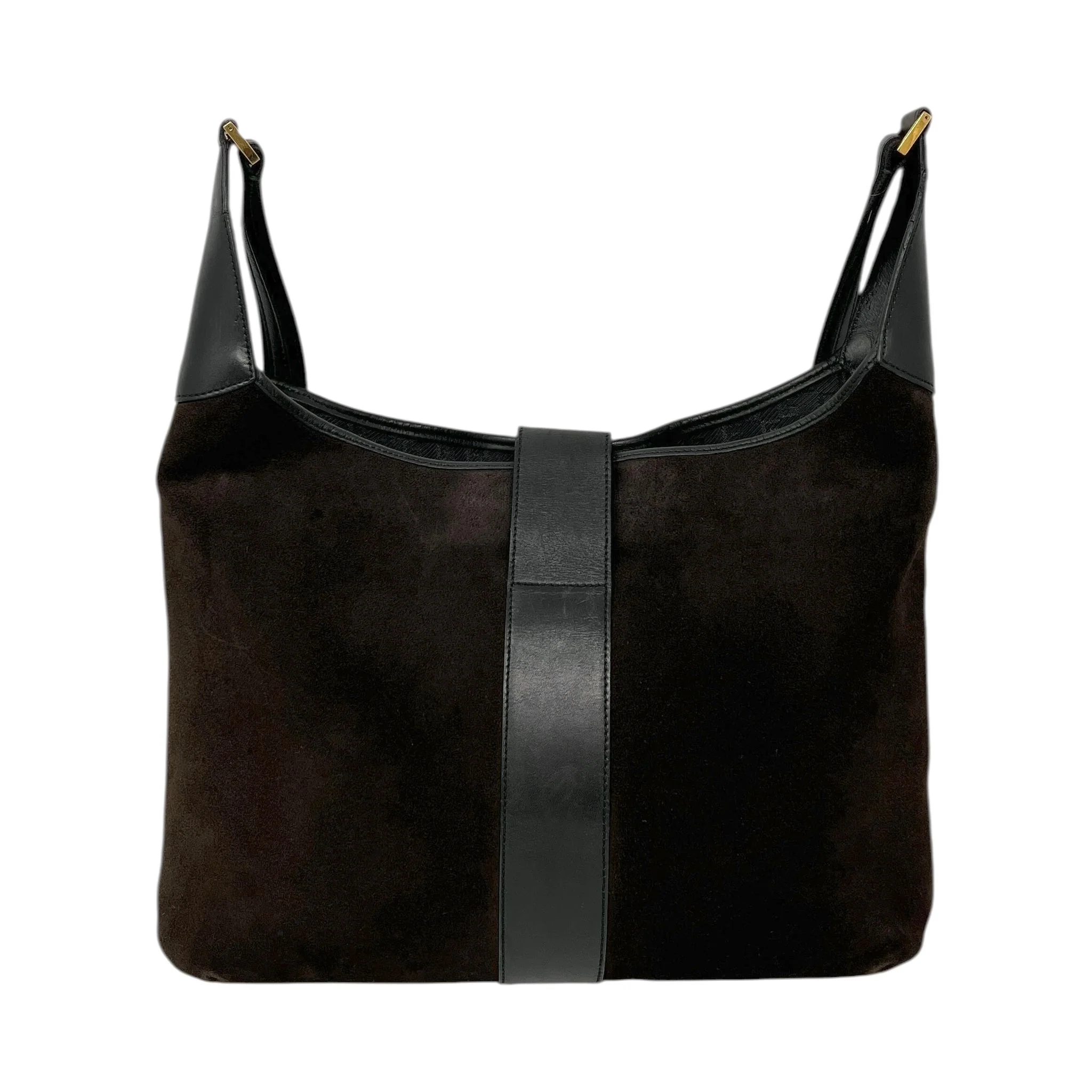 Gucci Brown Suede Large Shoulder Bag - Image 2
