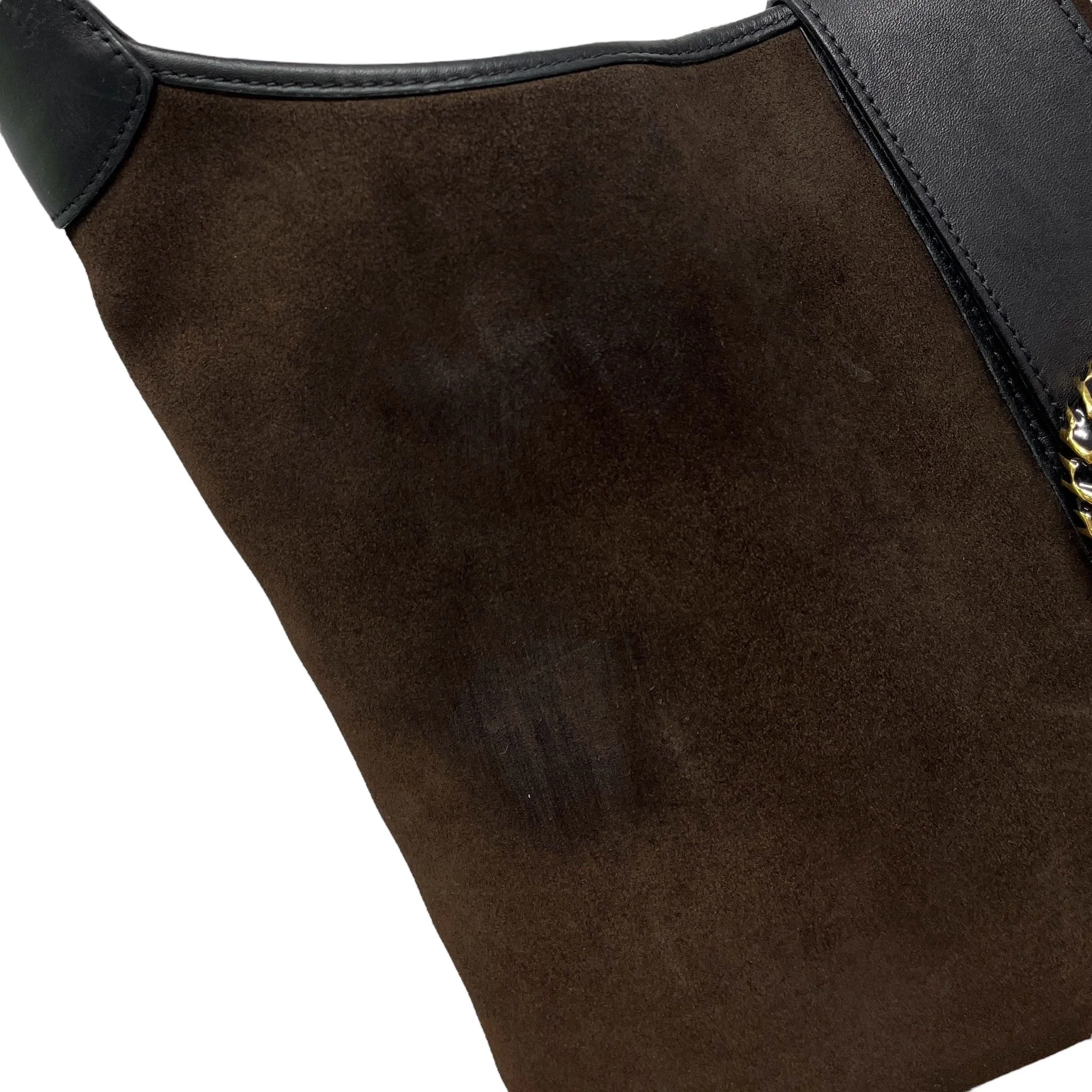Gucci Brown Suede Large Shoulder Bag - Image 4
