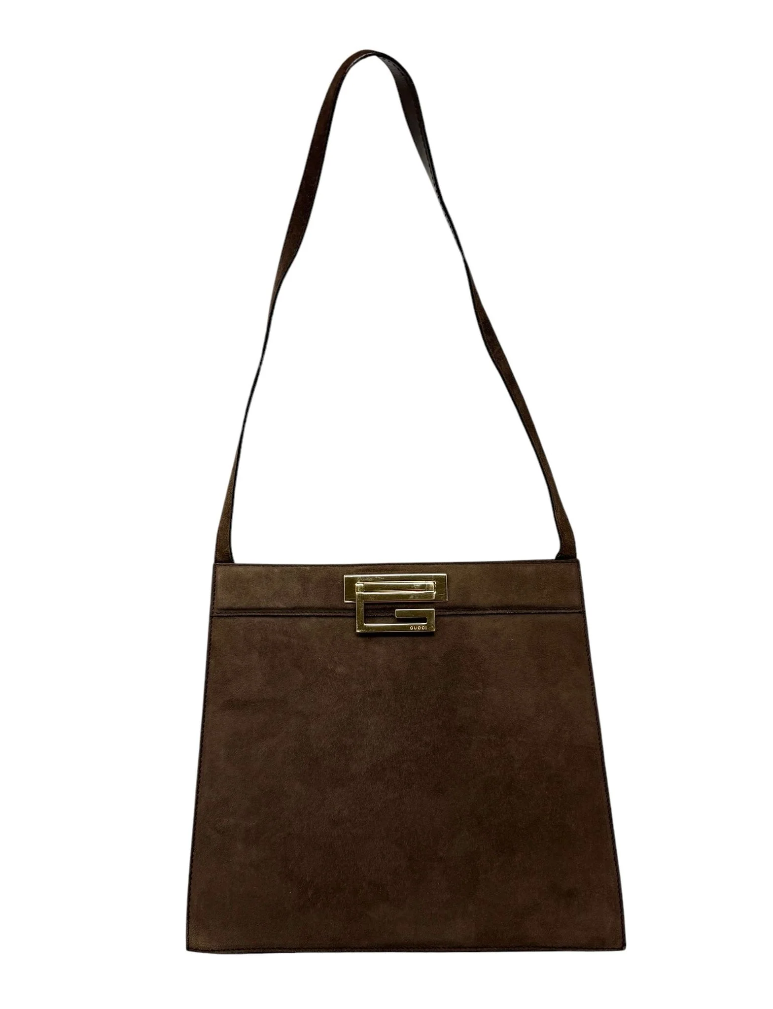 Gucci Brown Suede Shoulder Bag