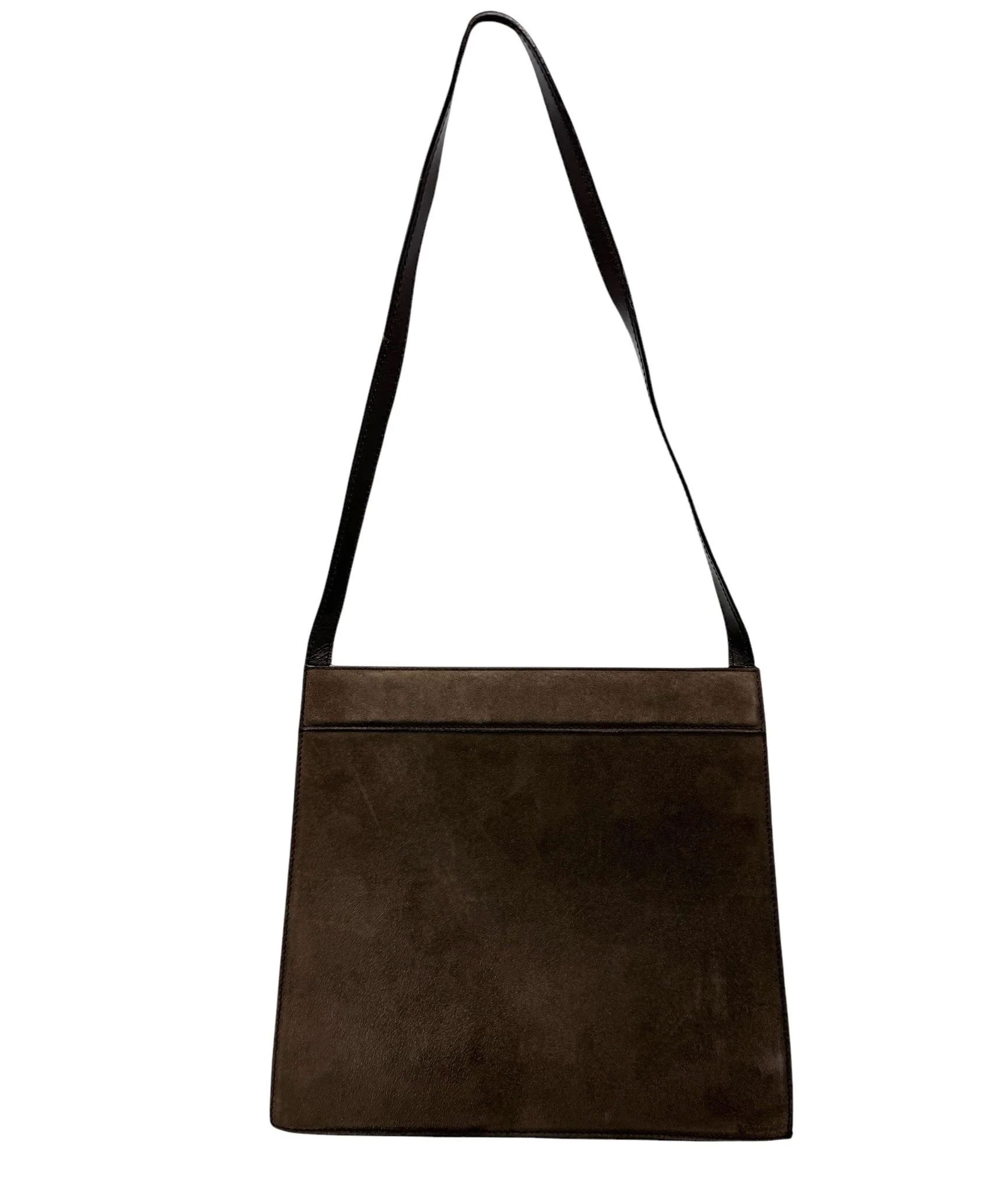 Gucci Brown Suede Shoulder Bag - Image 2