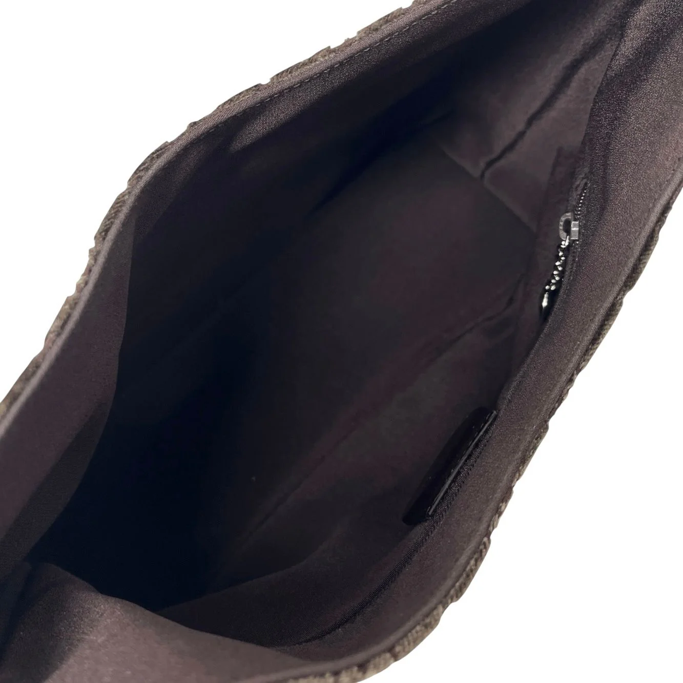 Gucci Brown Velvet Logo Shoulder Bag - Image 3