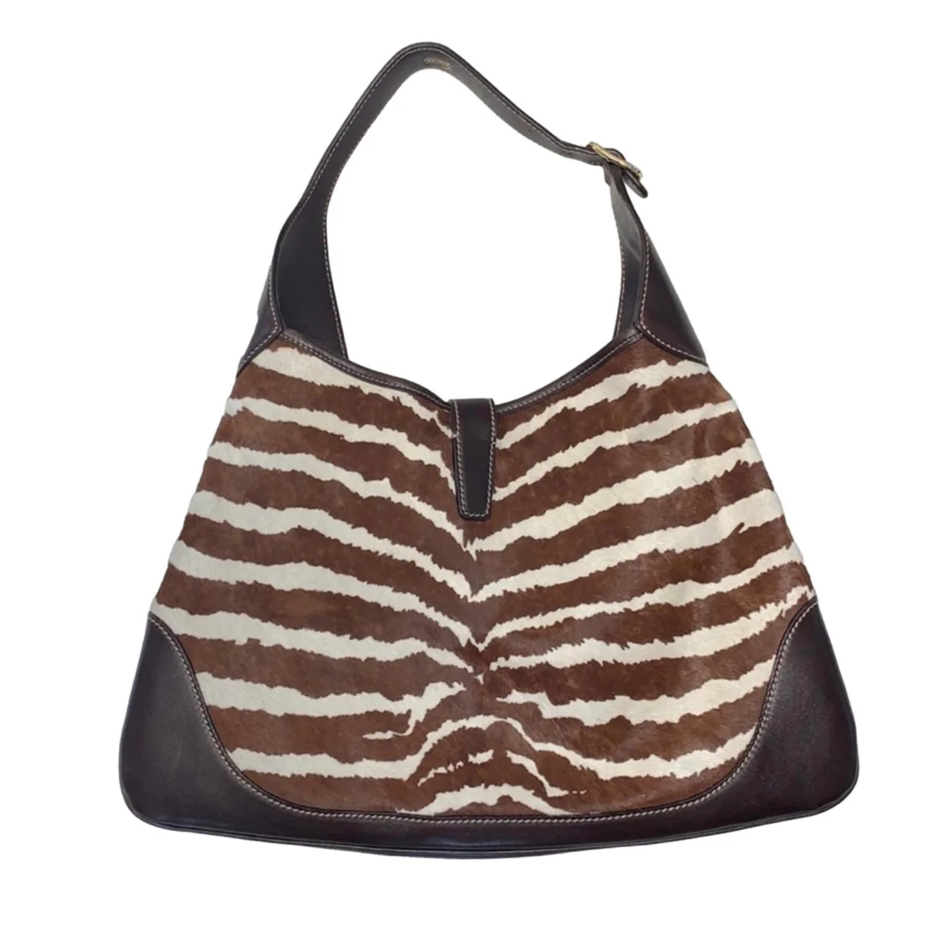 Gucci Calf Hair Large Jackie Bag - Image 2