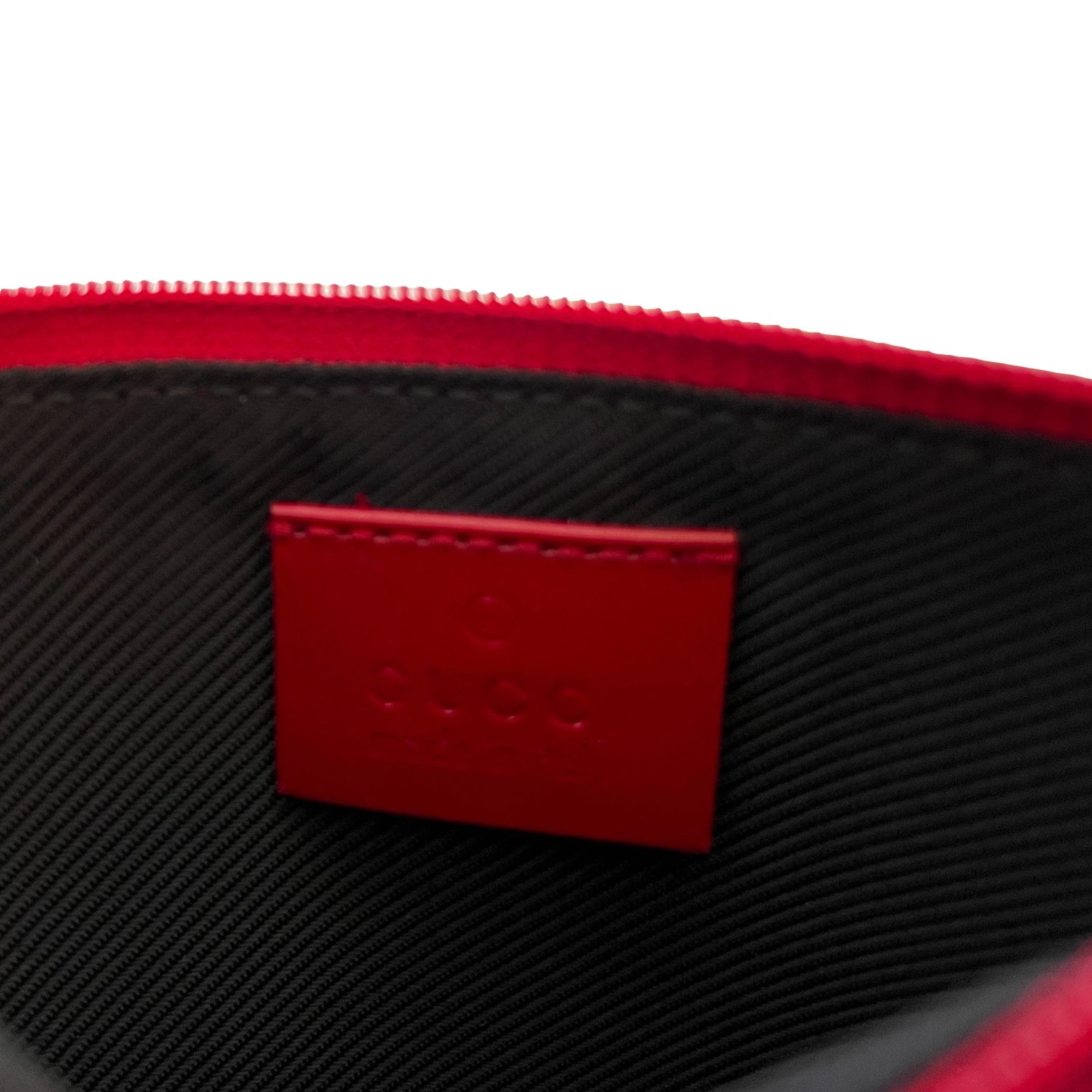 Gucci Clear Red Clutch - Image 4