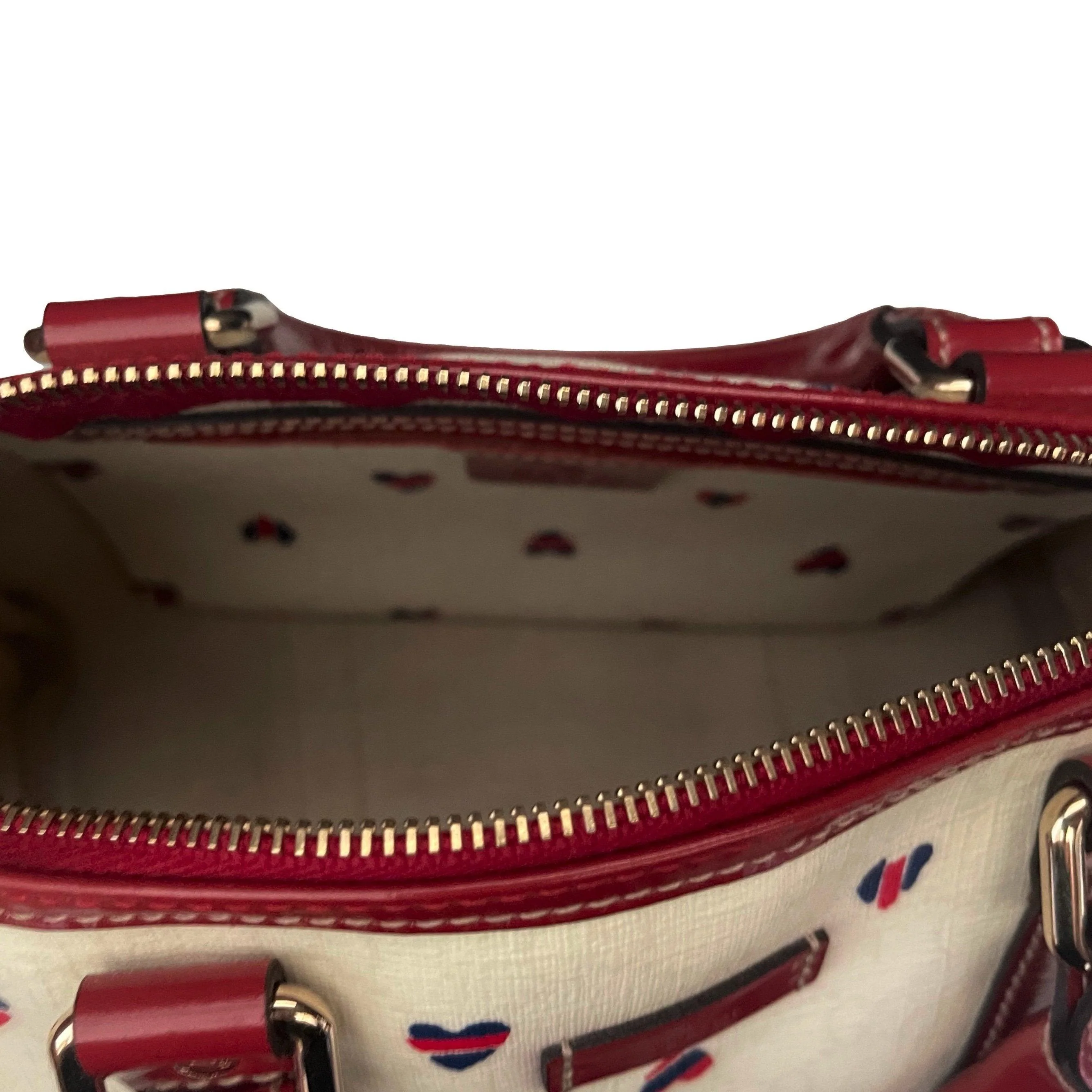 Gucci Cream Monogram Heart Boston Bag - Image 5