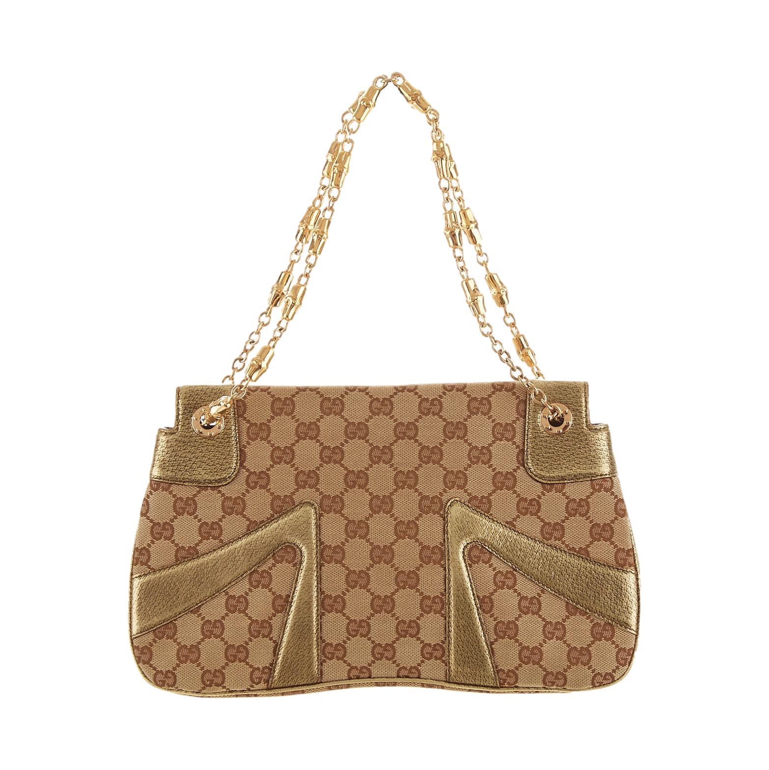 Gucci Gold Dragon Chain Shoulder Bag - Image 2