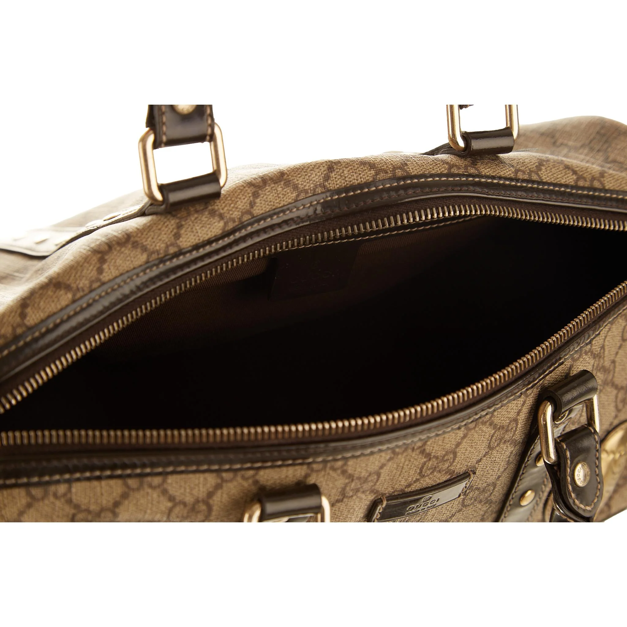 Gucci Gold Heart Logo Top Handle Bag - Image 4