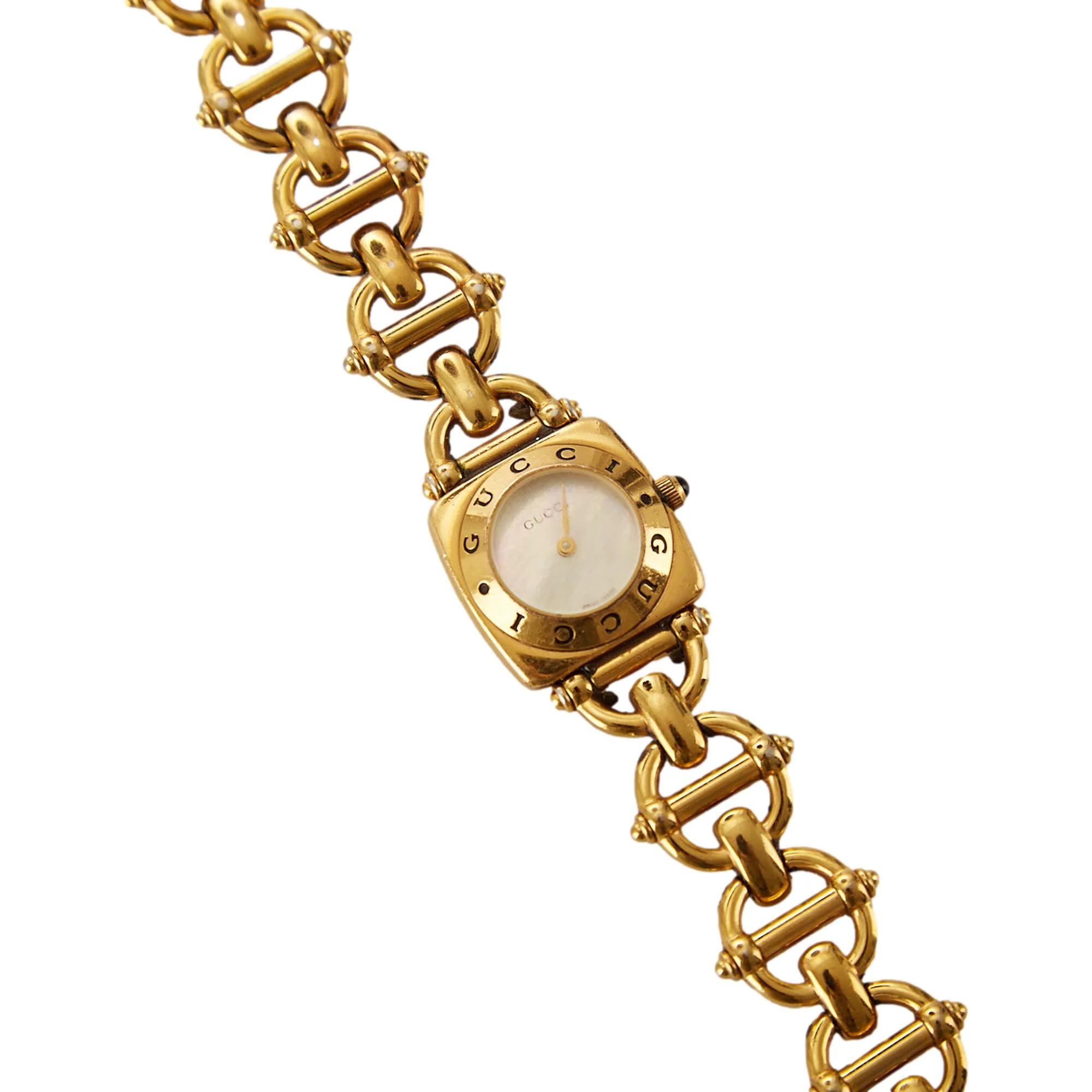 Gucci Gold Logo Equestrian Watch - Image 2
