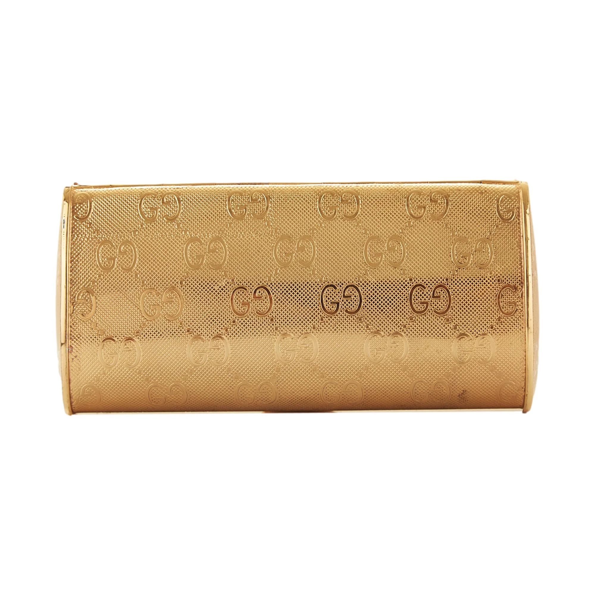 Gucci Gold Metal Logo Clutch - Image 2
