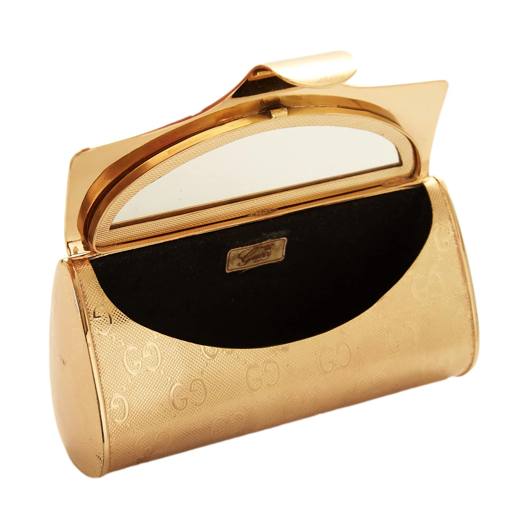 Gucci Gold Metal Logo Clutch - Image 4