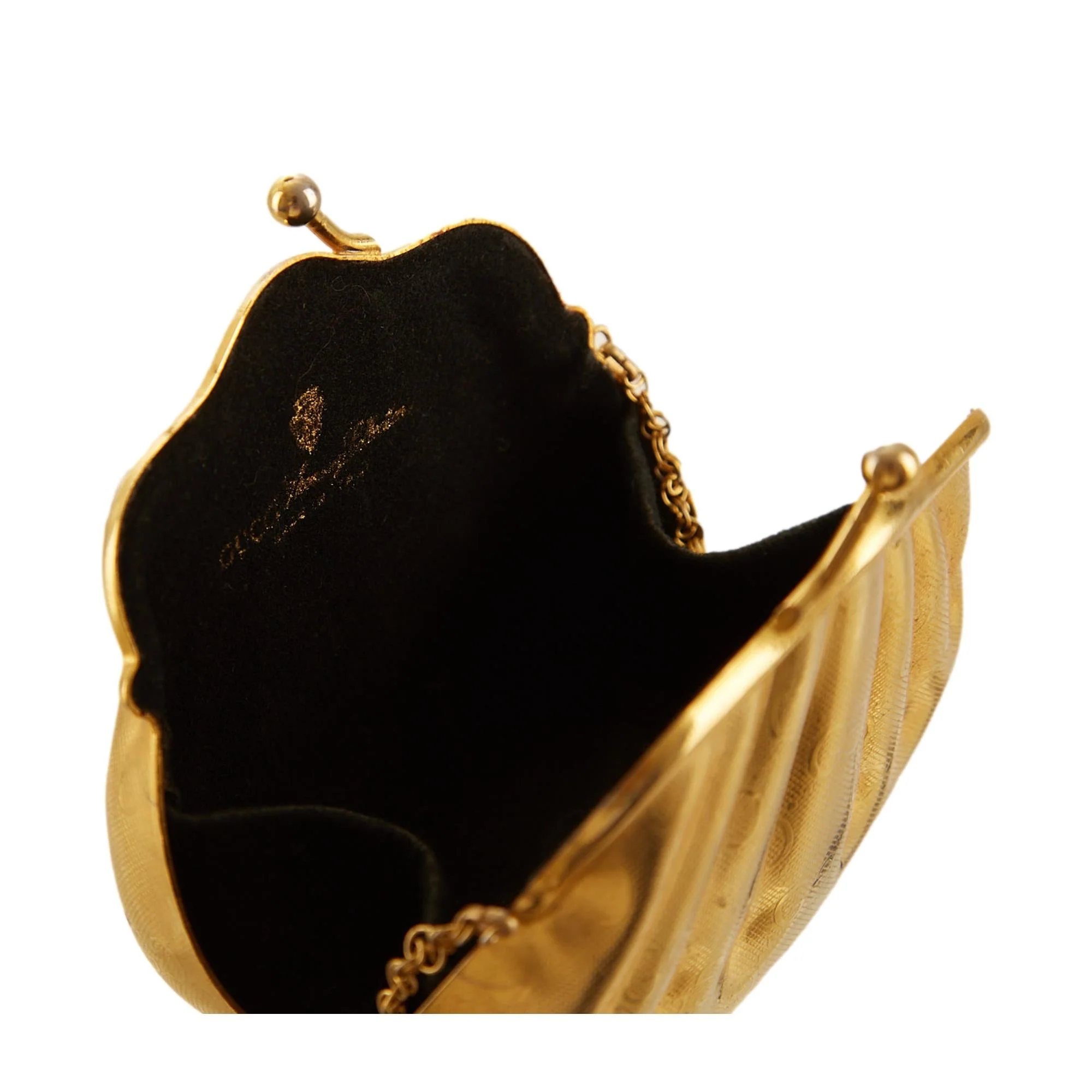 Gucci Gold Minaudiere Chain Bag - Image 4