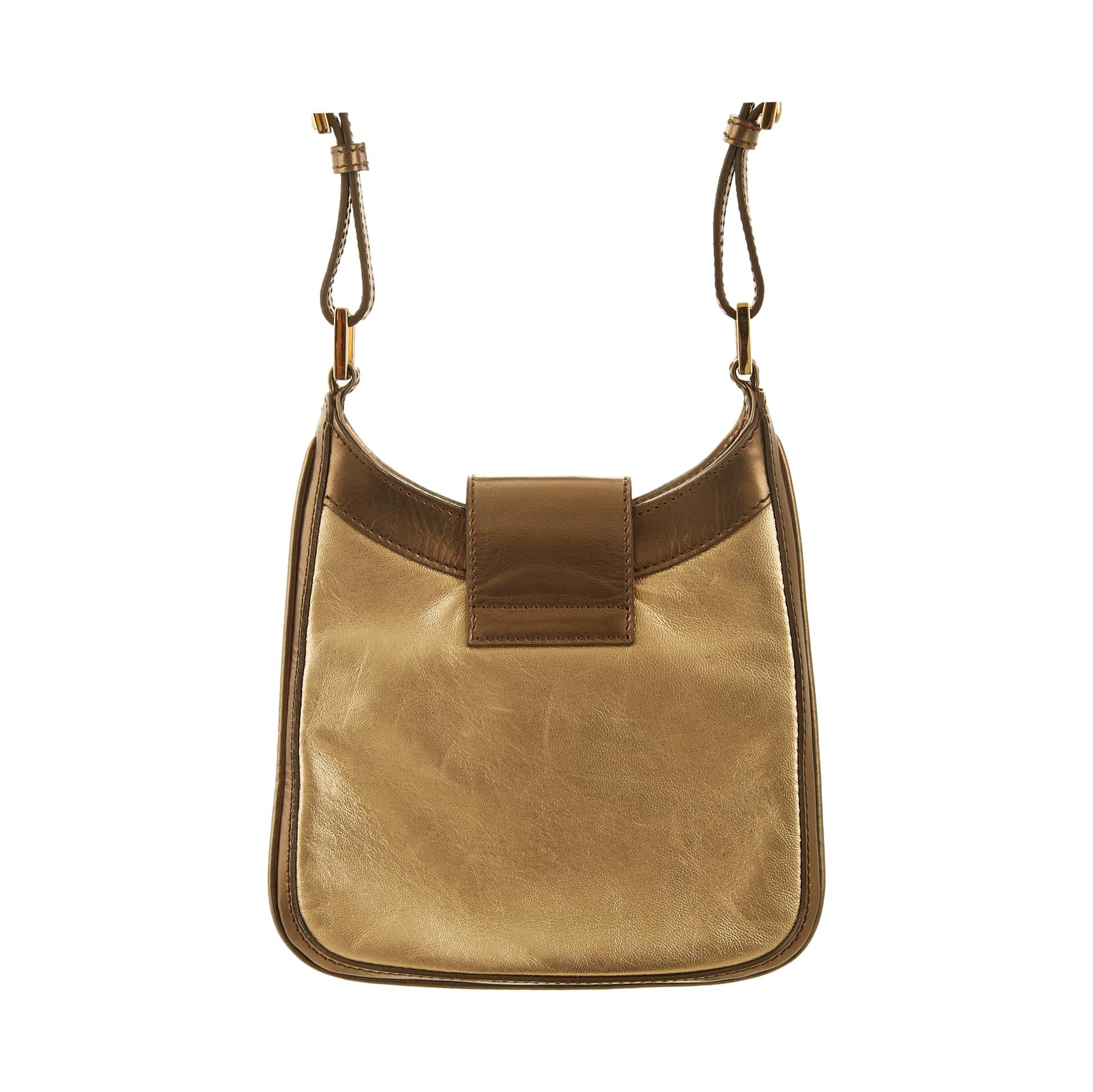 Gucci Gold Mini Shoulder Bag - Image 3