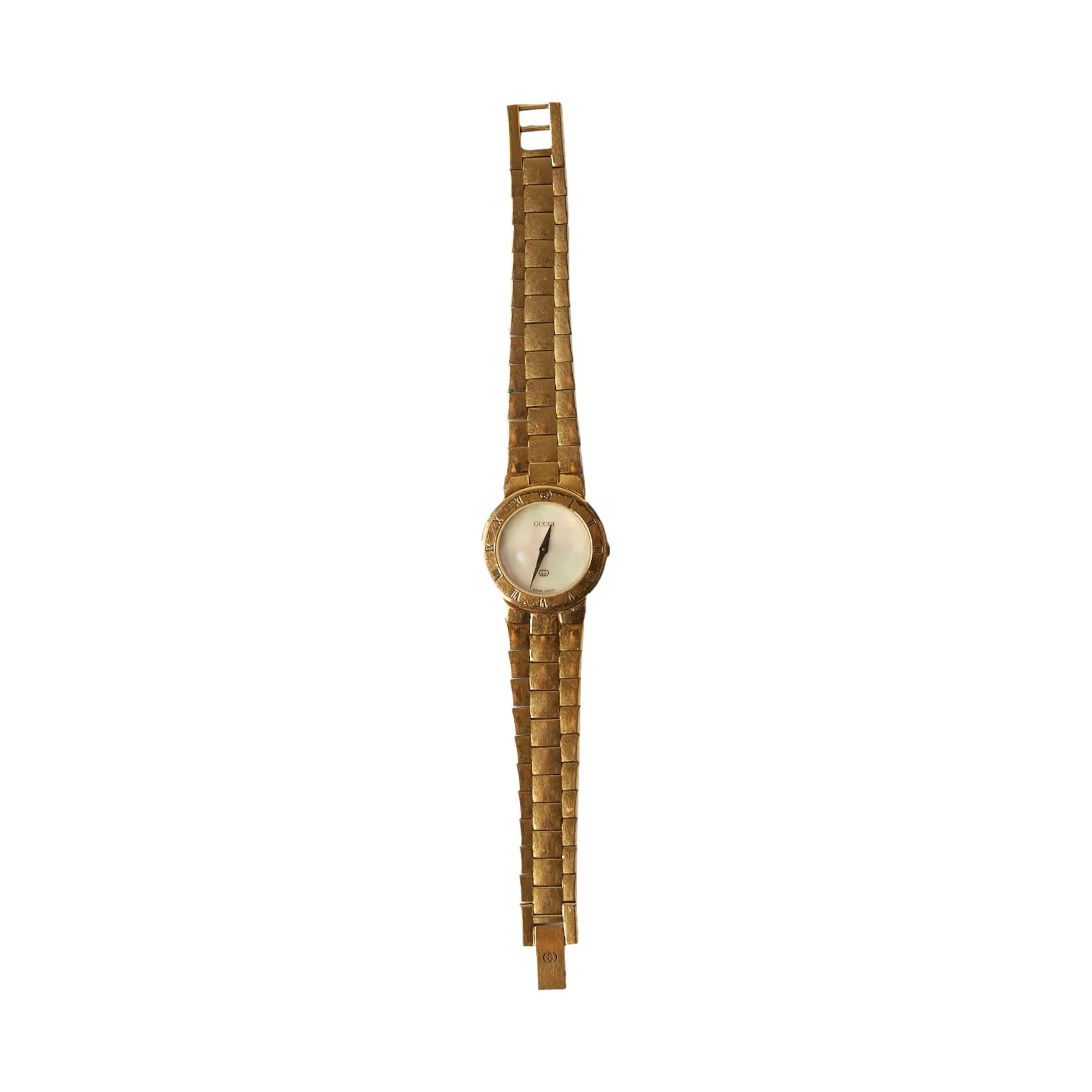 Gucci Gold Mother of Pearl Watch