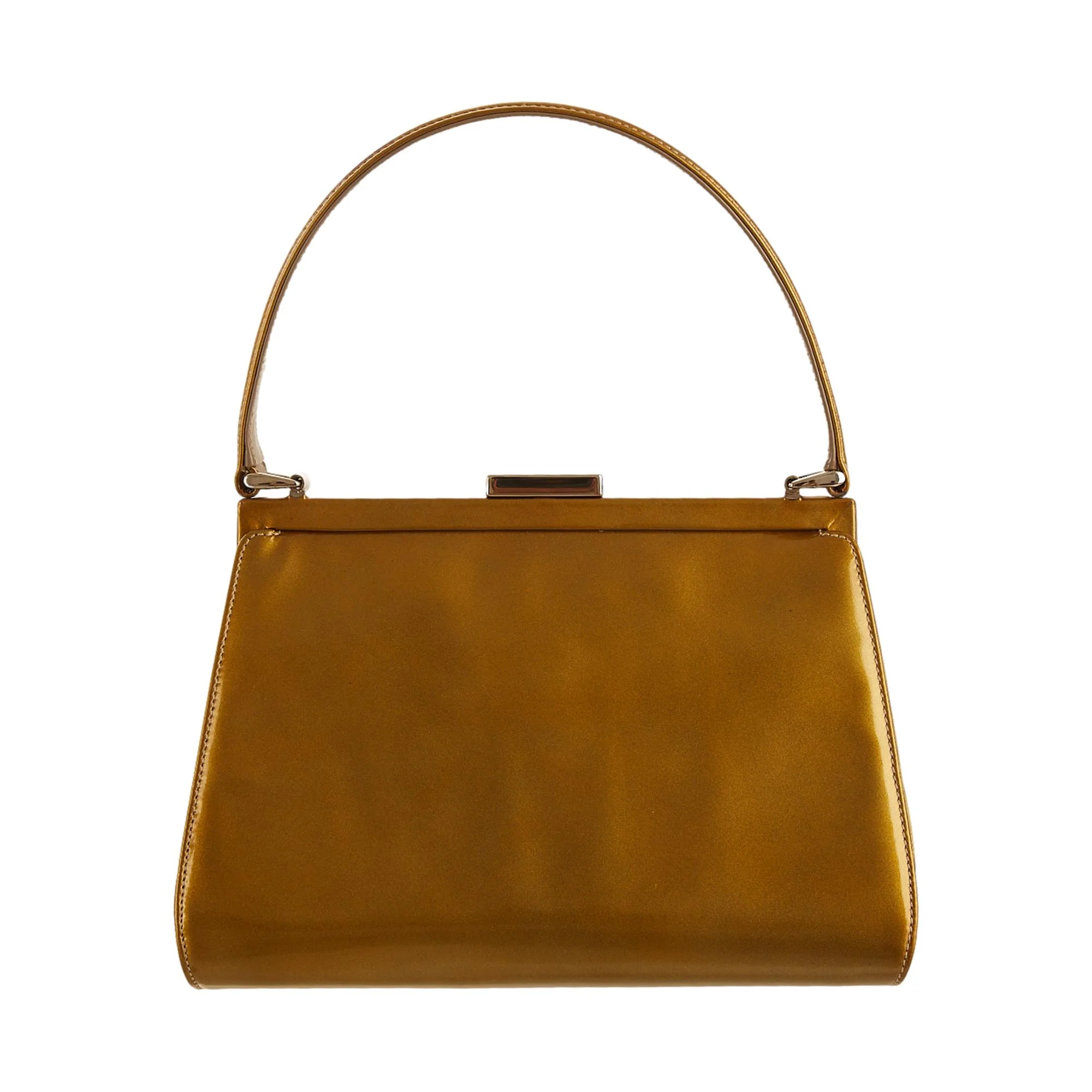 Gucci Gold Patent Shoulder Bag - Image 2