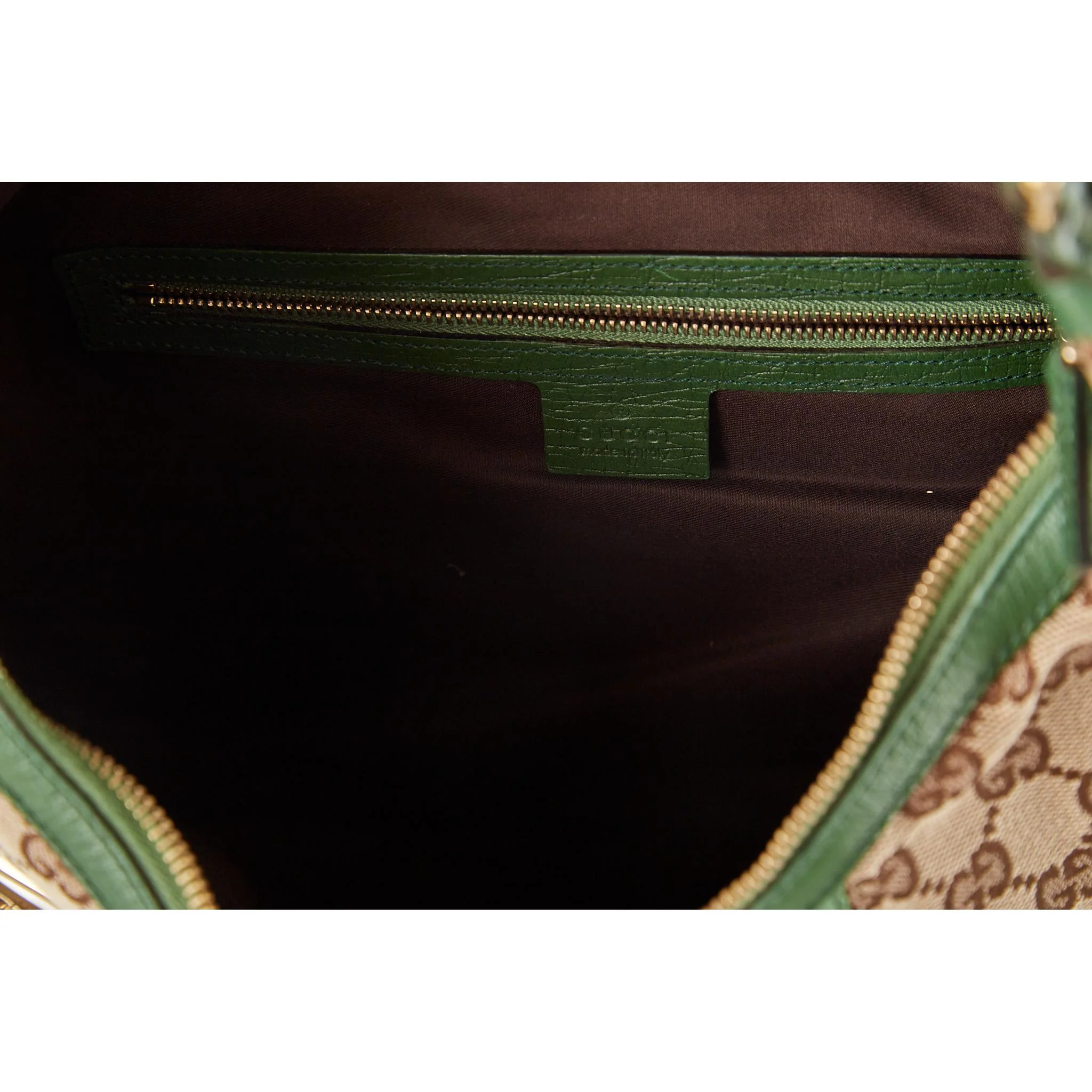 Gucci Green Horsebit Shoulder Bag - Image 4