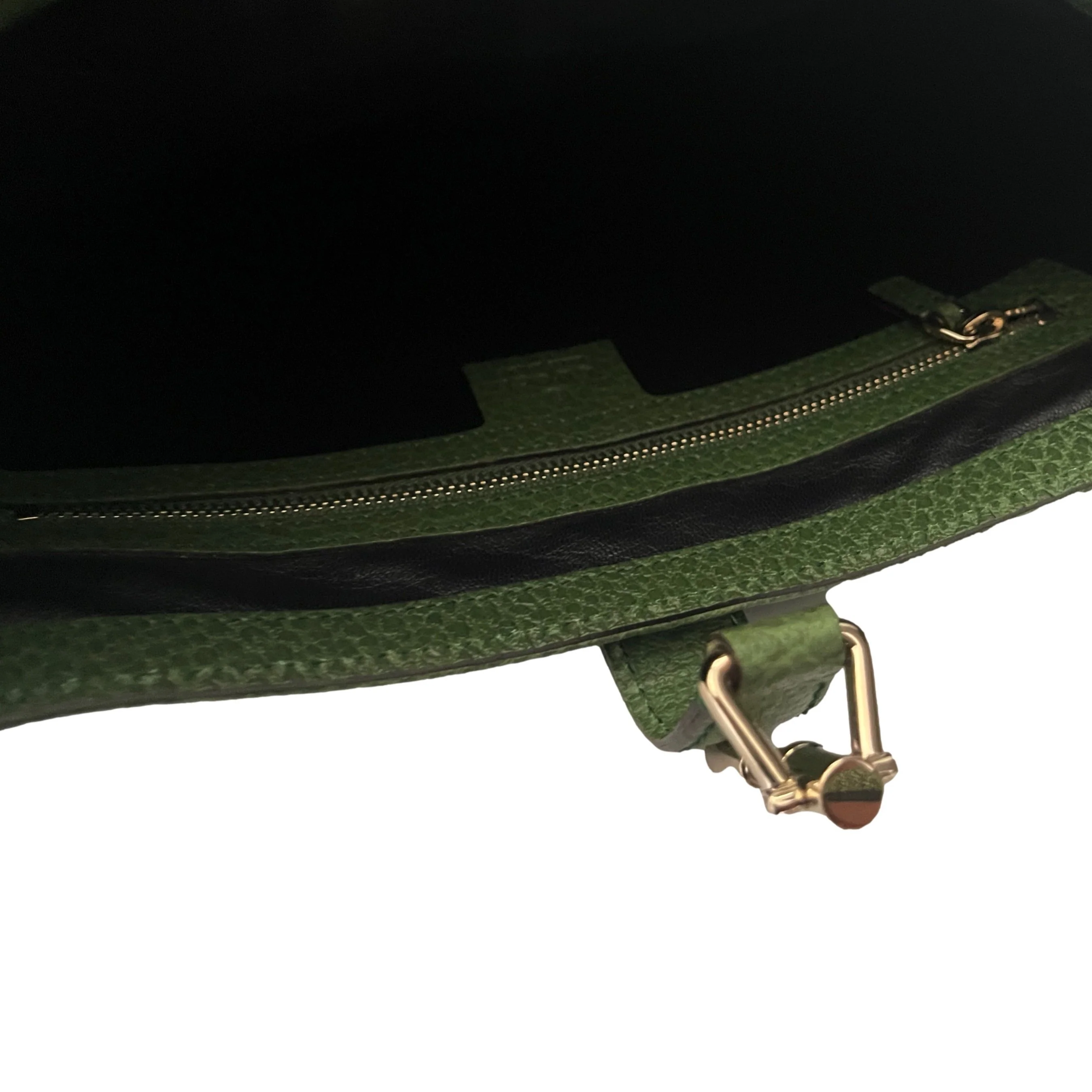 Gucci Green Leather Shoulder Bag - Image 4