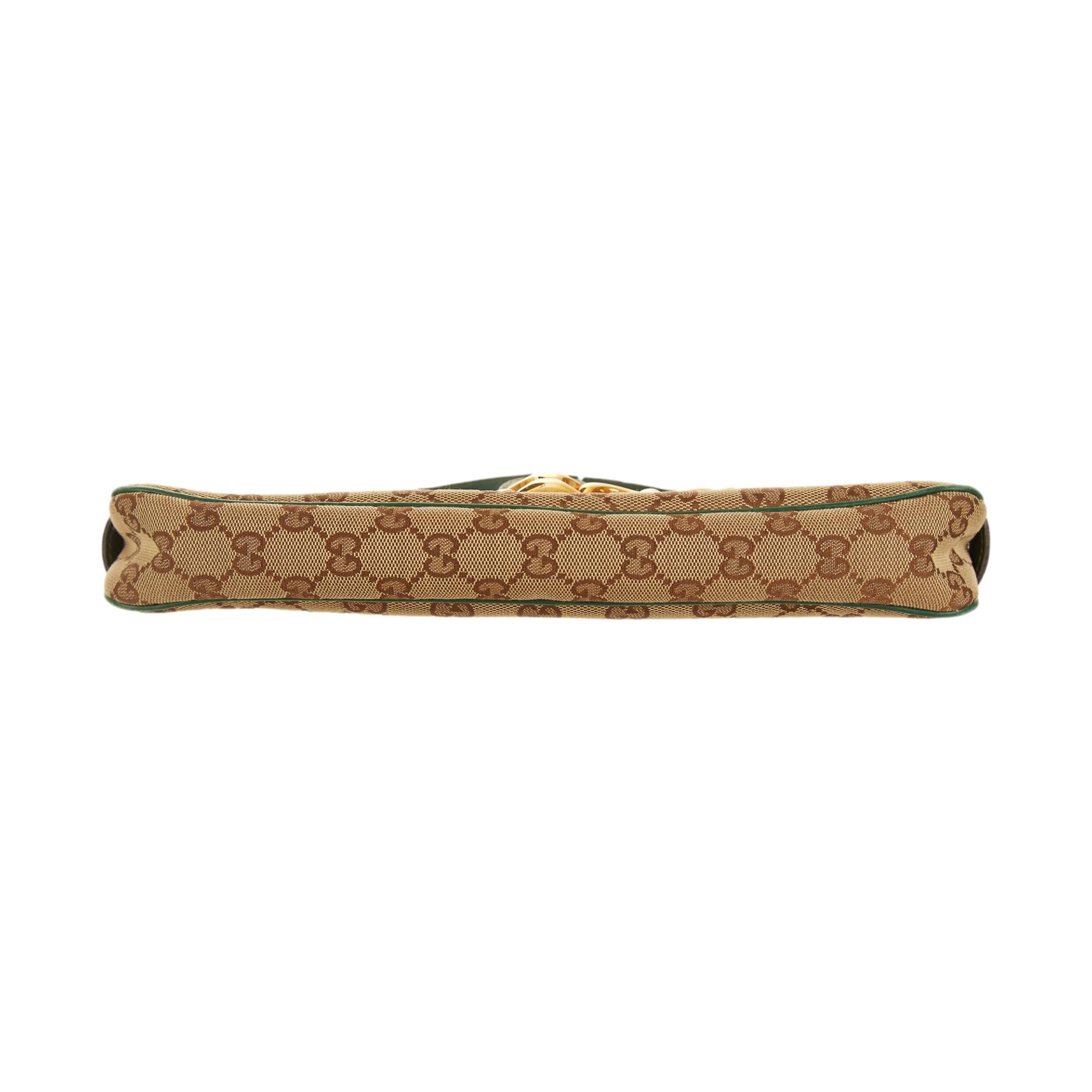 Gucci Green Logo Horsebit Shoulder Bag - Image 3