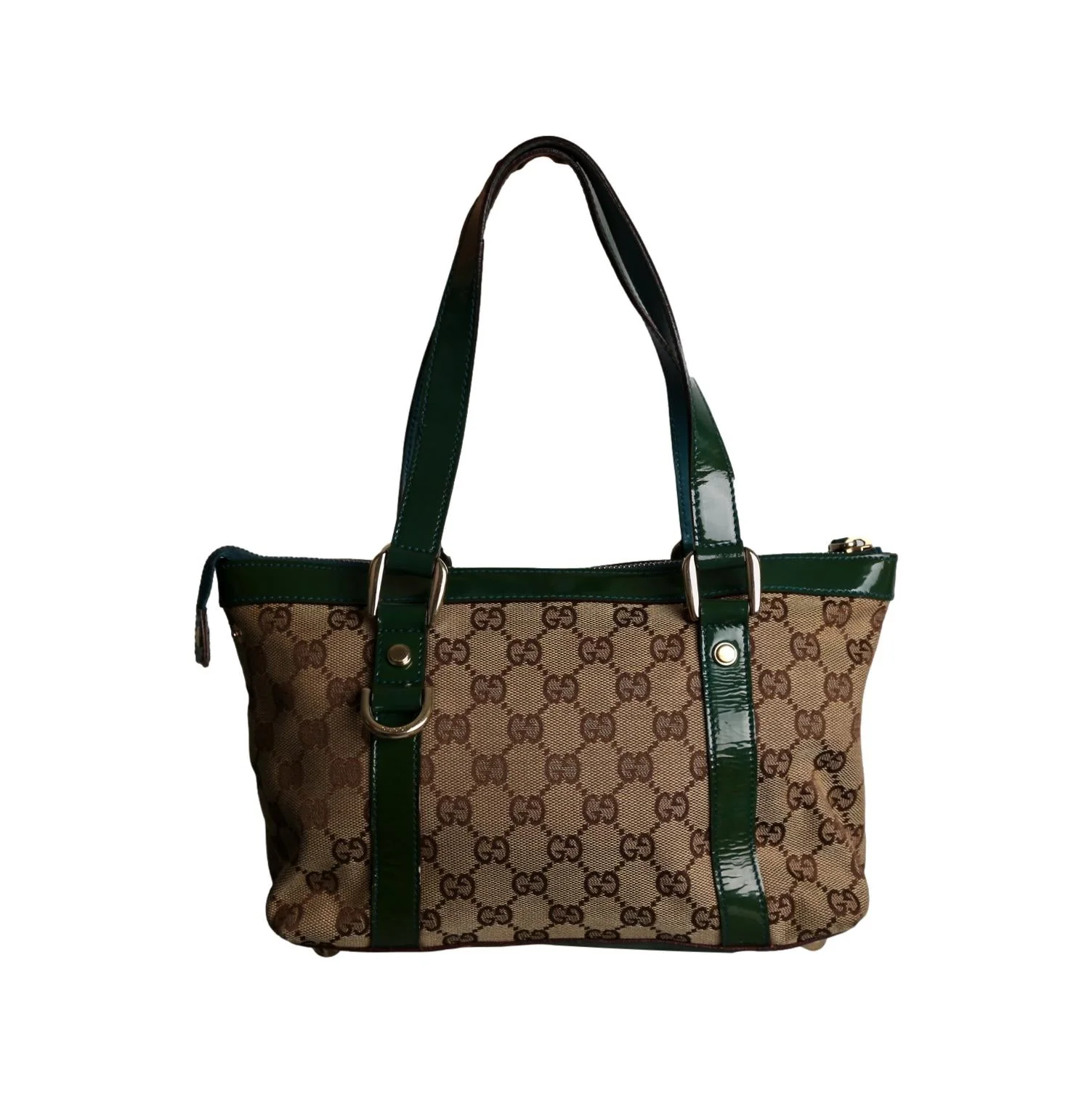Gucci Green Logo Shoulder Bag - Image 2