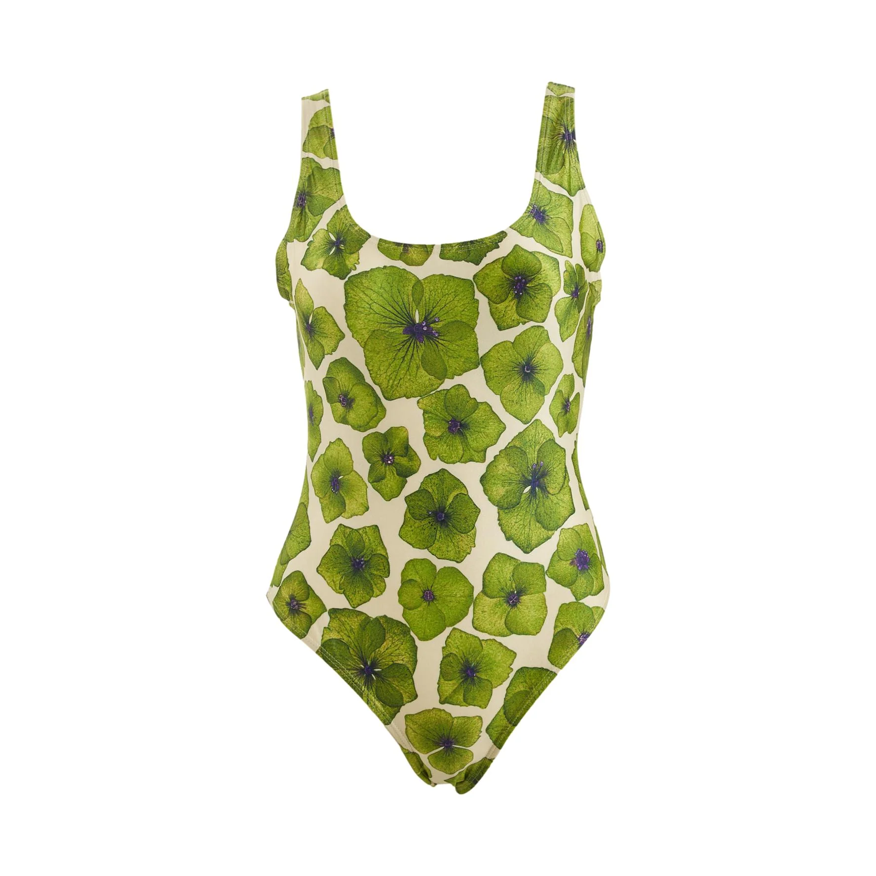 Gucci Green Flower Print One Piece