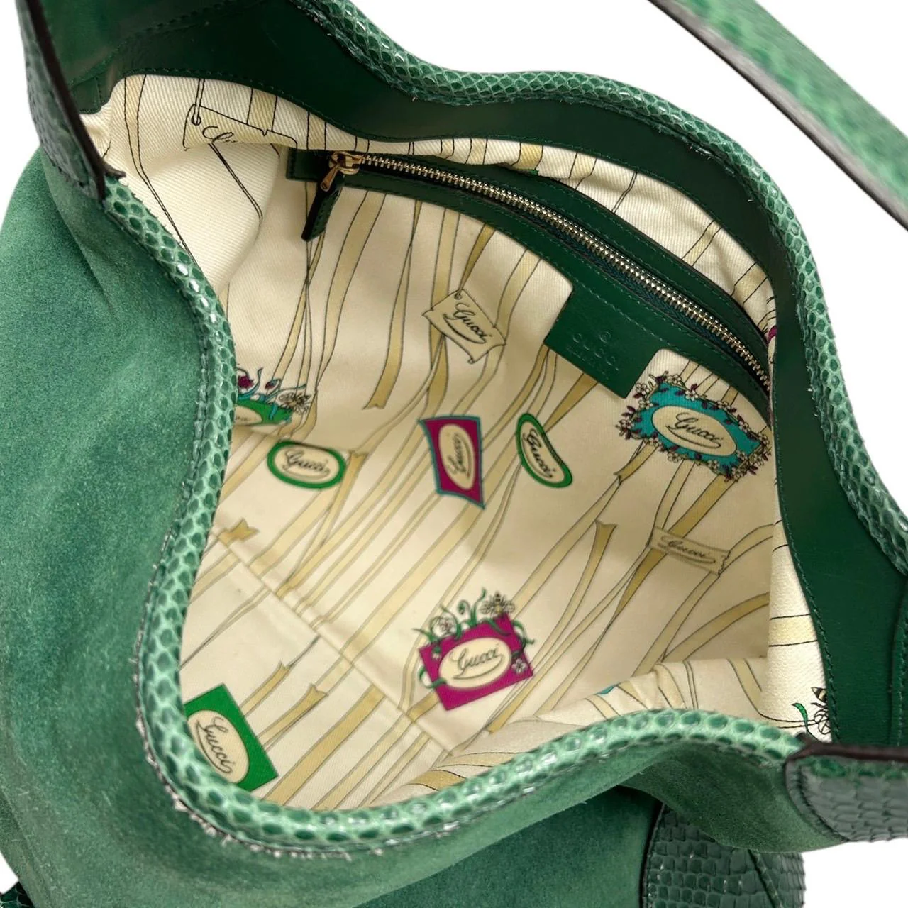 Gucci Green Large Jackie Bag - Image 2
