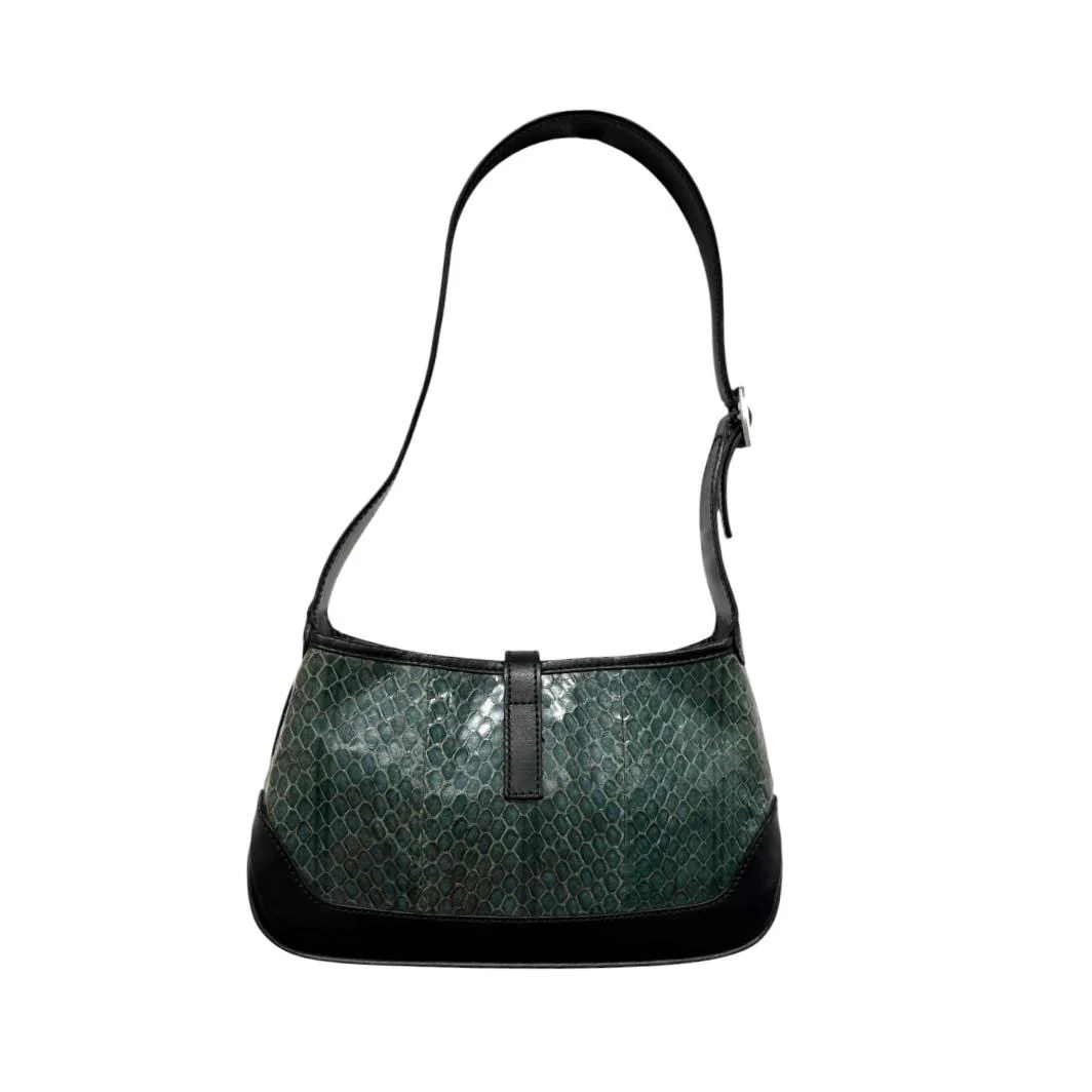 Gucci Green Snakeskin Mini Jackie Bag - Image 2