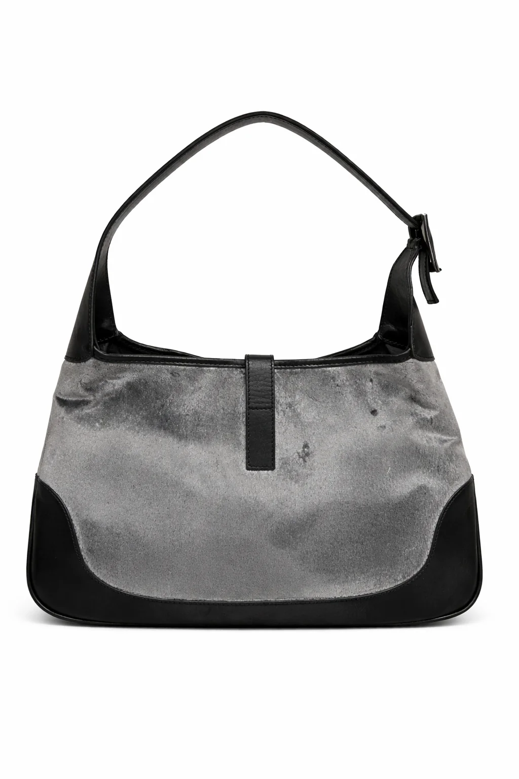 Gucci Grey Velvet Jackie Bag - Image 2
