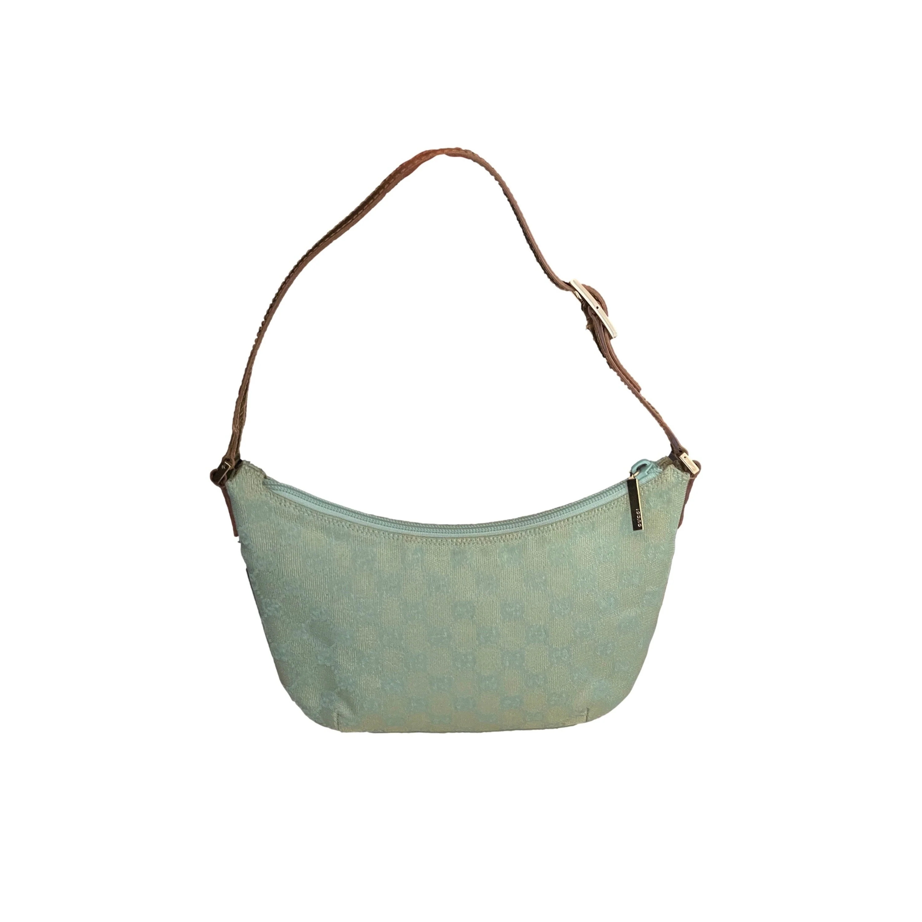 Gucci Iridescent Baby Blue Monogram Shoulder Bag - Image 2