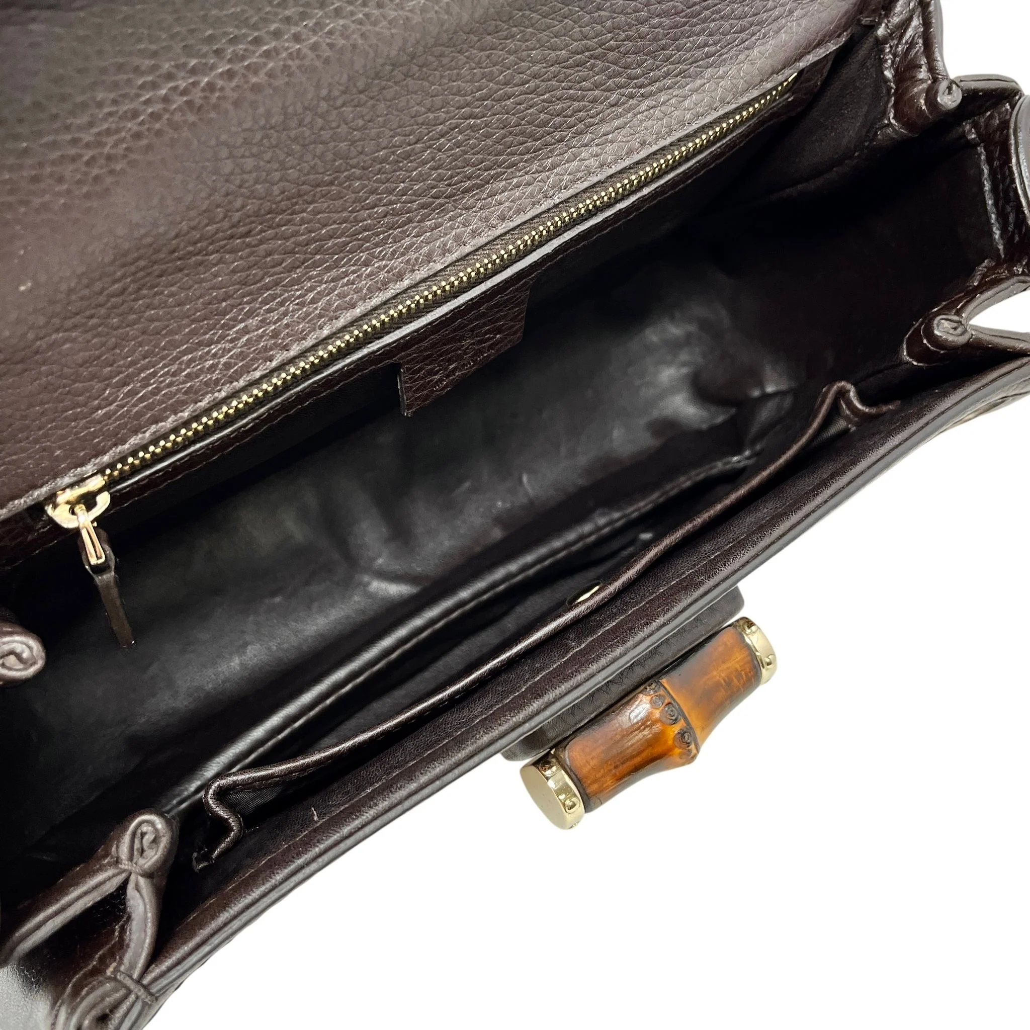 Gucci Cheetah Bamboo Handle Bag - Image 4