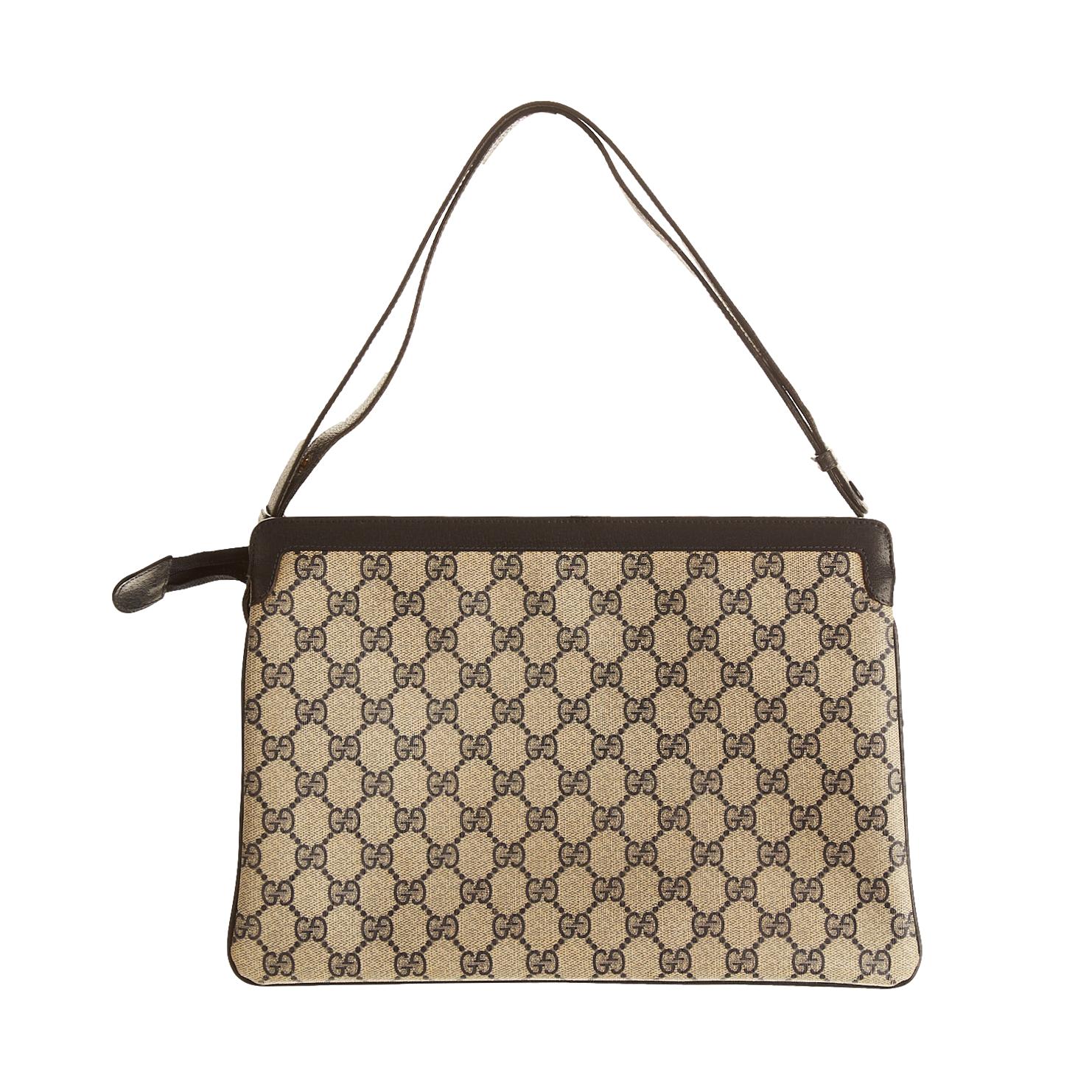 Gucci Navy Blue Logo Shoulder Bag - Image 2