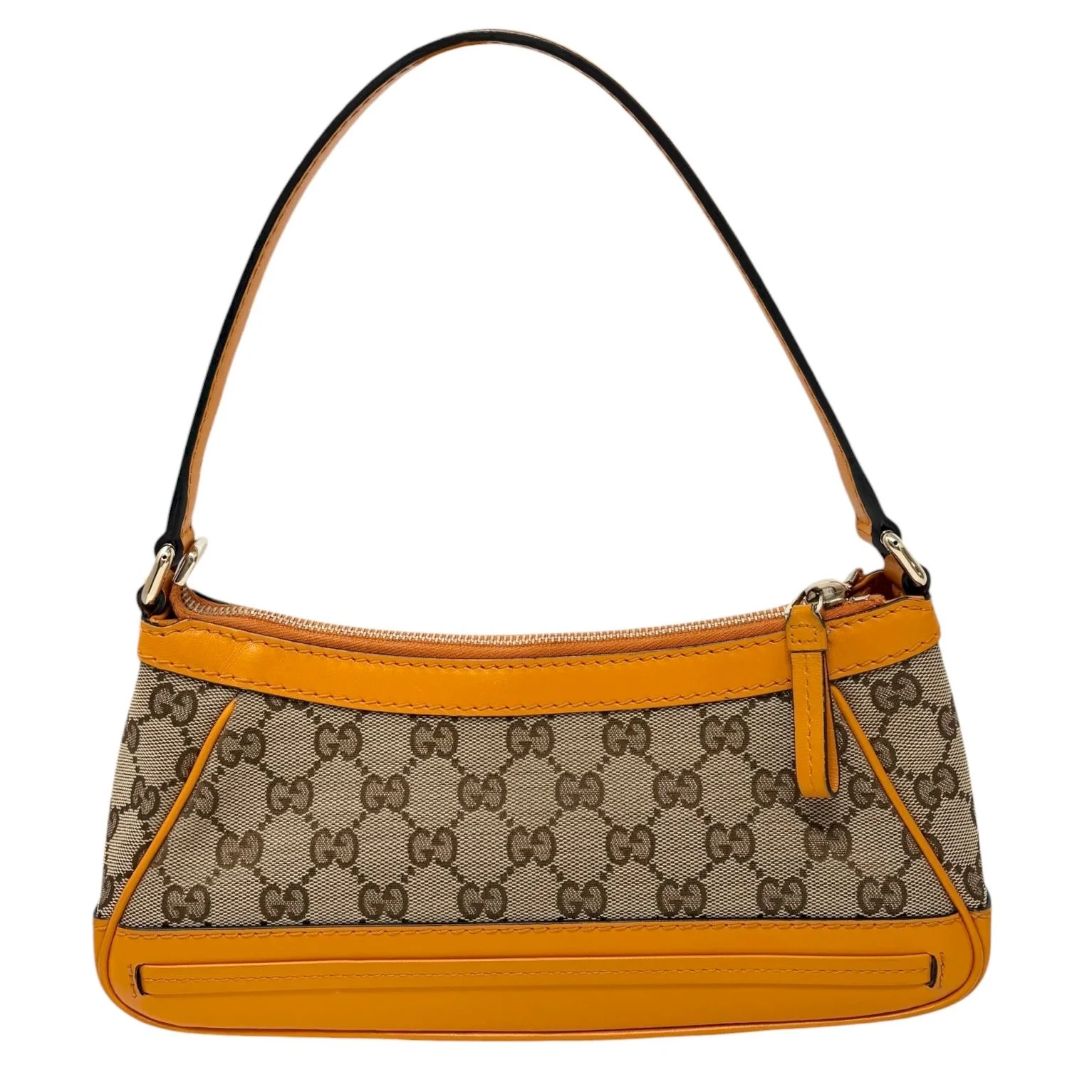 Gucci Orange Canvas Shoulder Bag - Image 2