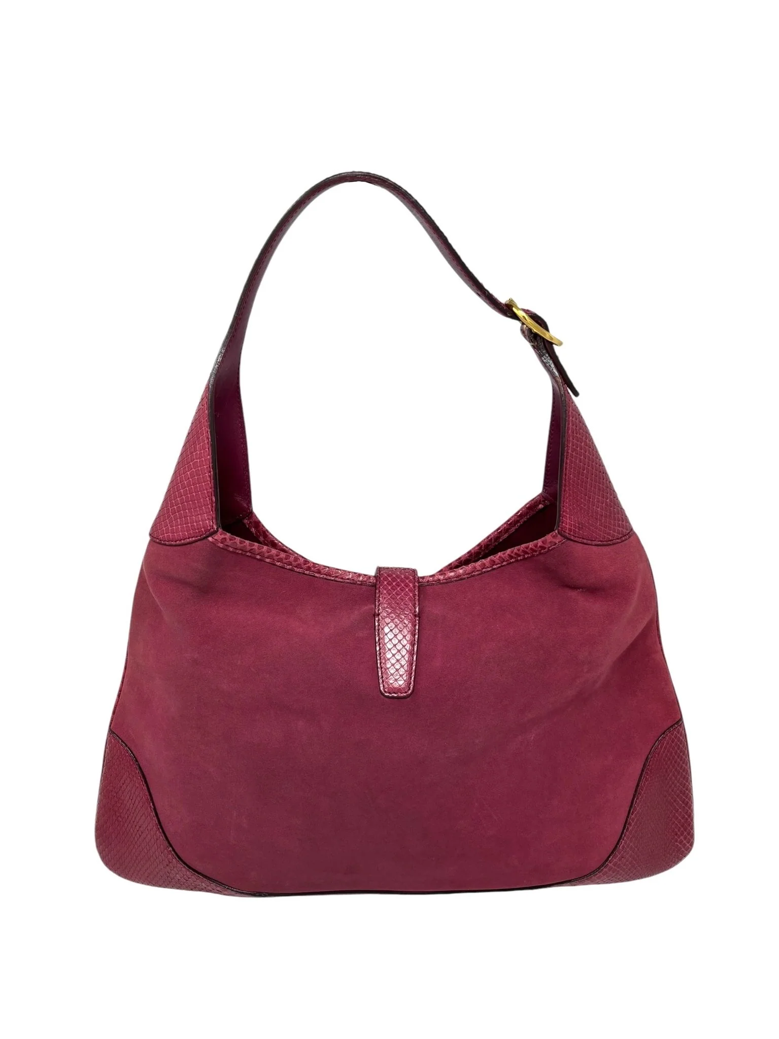 Gucci Pink Large Suede Jackie Bag - Image 2