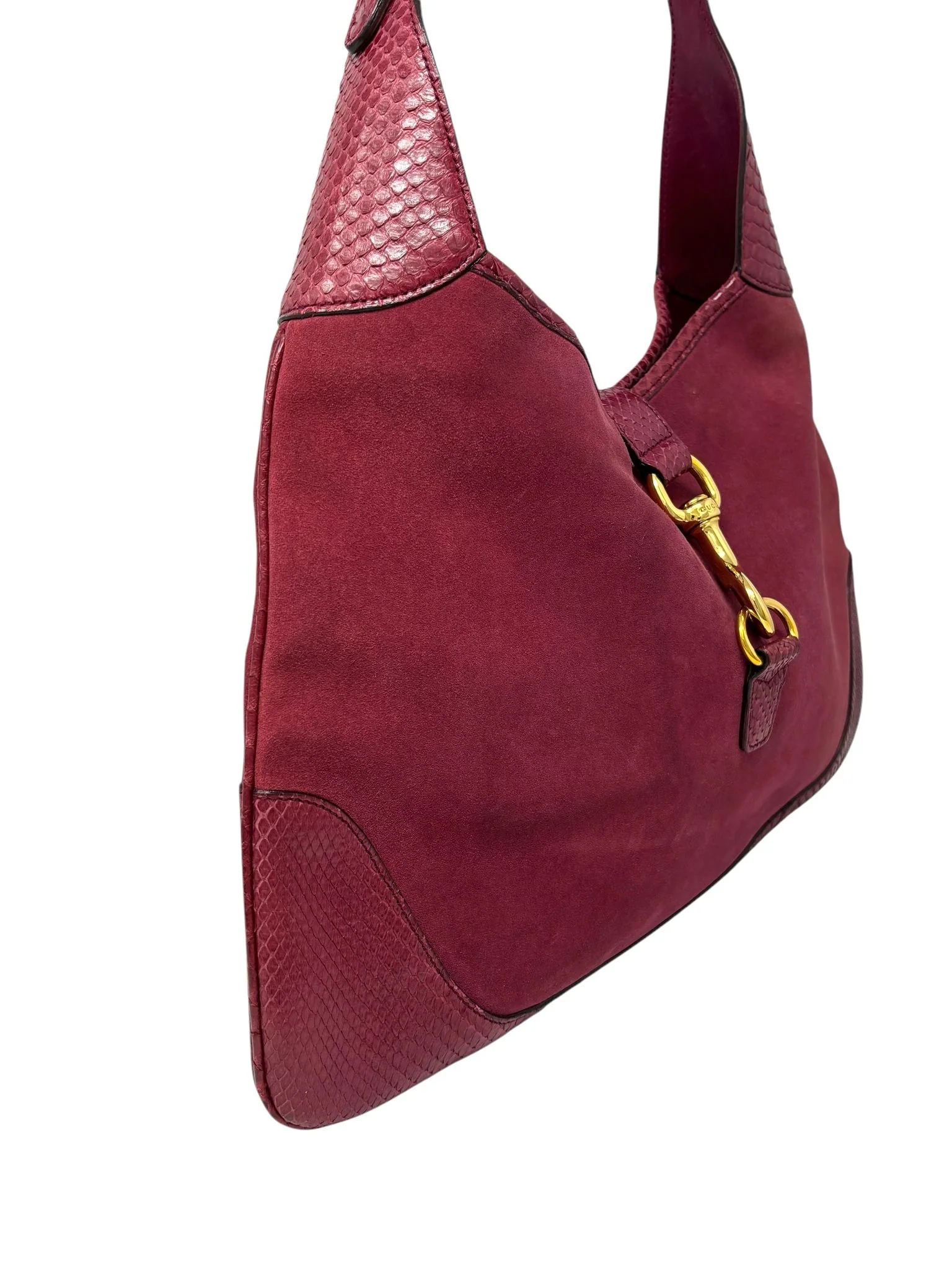 Gucci Pink Large Suede Jackie Bag - Image 3