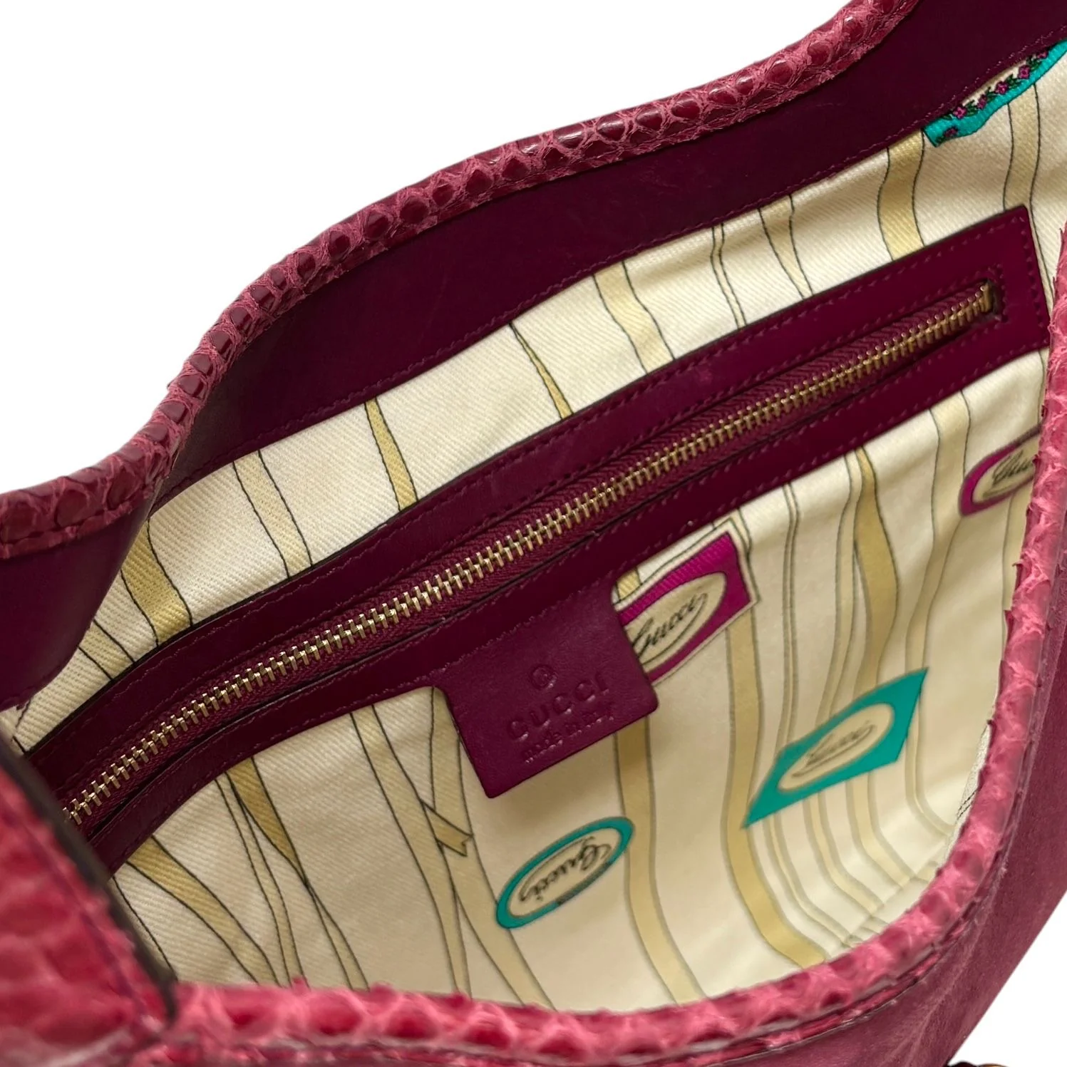 Gucci Pink Large Suede Jackie Bag - Image 4